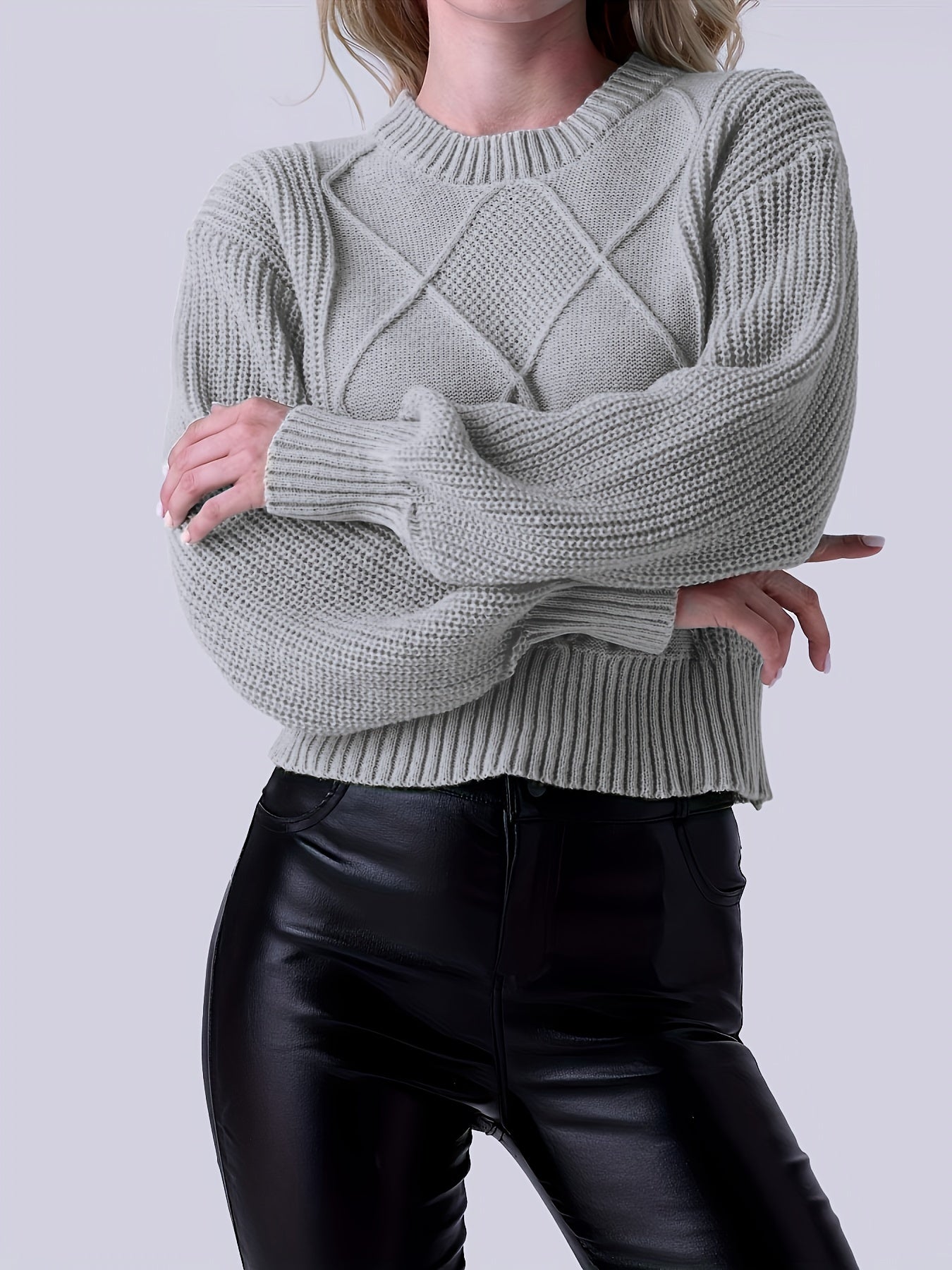 Knitted sweater for women