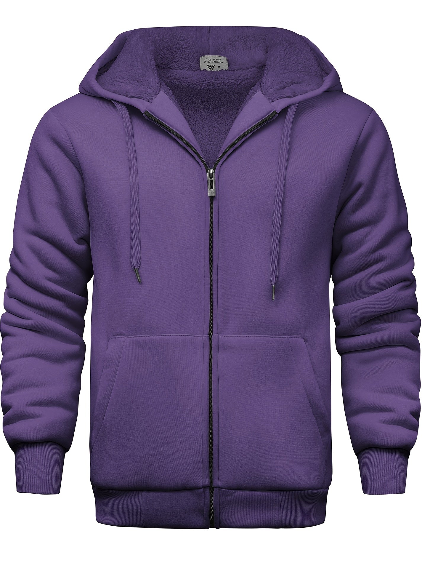 Casual hoodie with fur for men