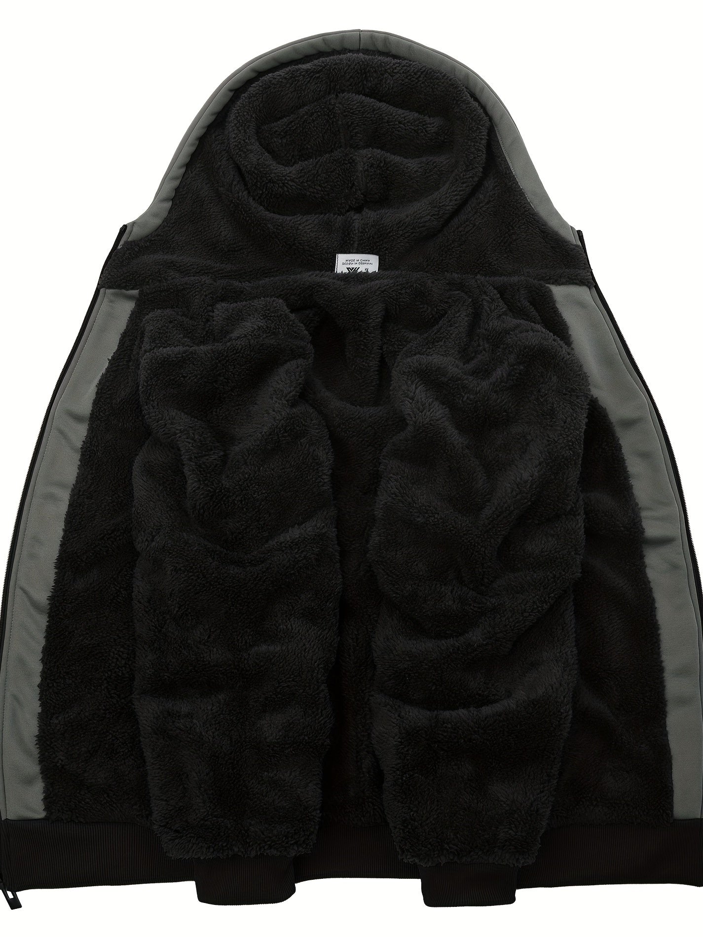 Men's fur hoodie