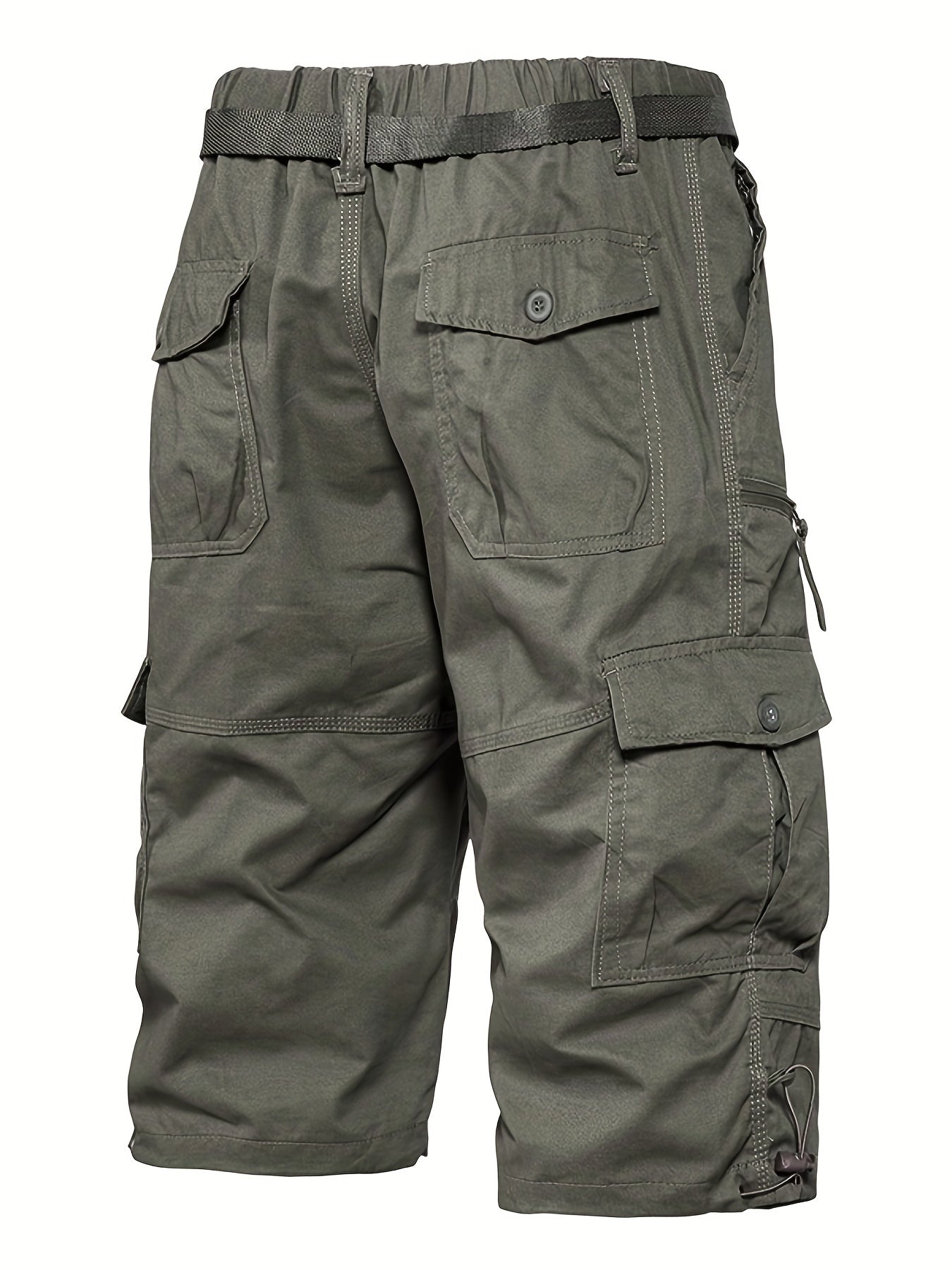 Casual cargo capri shorts for men in street style