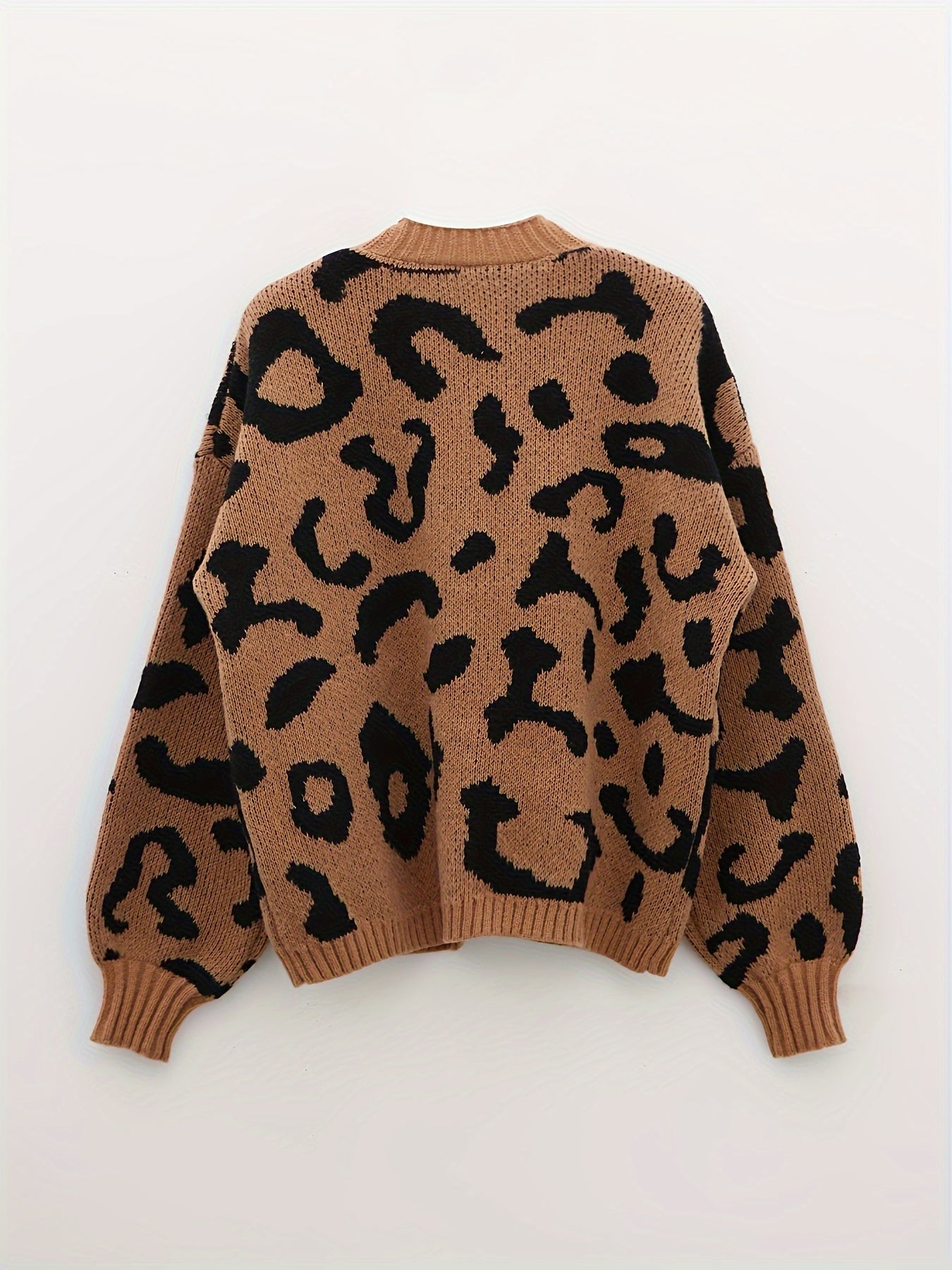 Leopard print cardigan