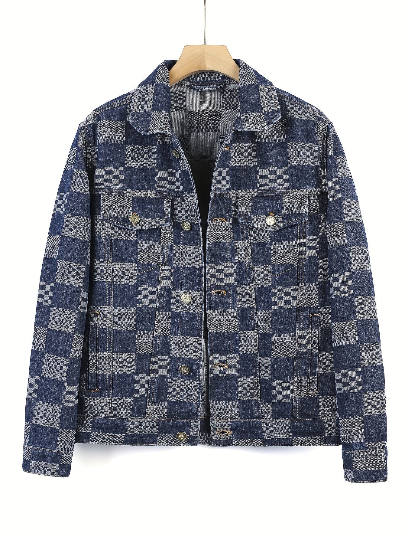 Jacquard denim jacket