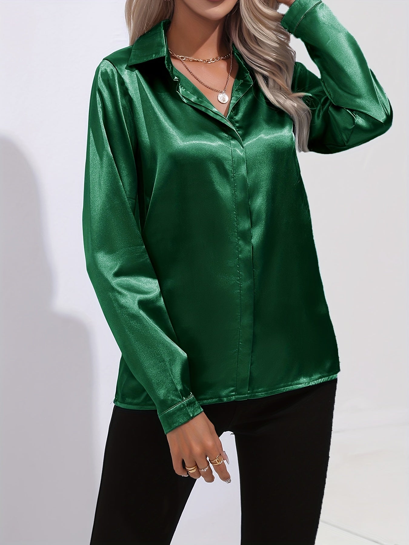 Elegant satin blouse