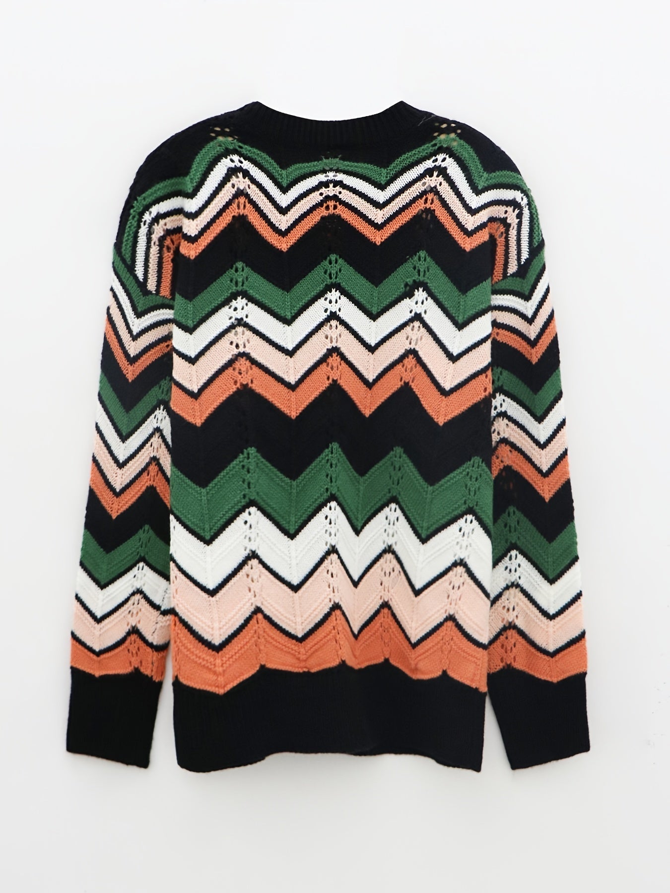 Sweater with a linear design