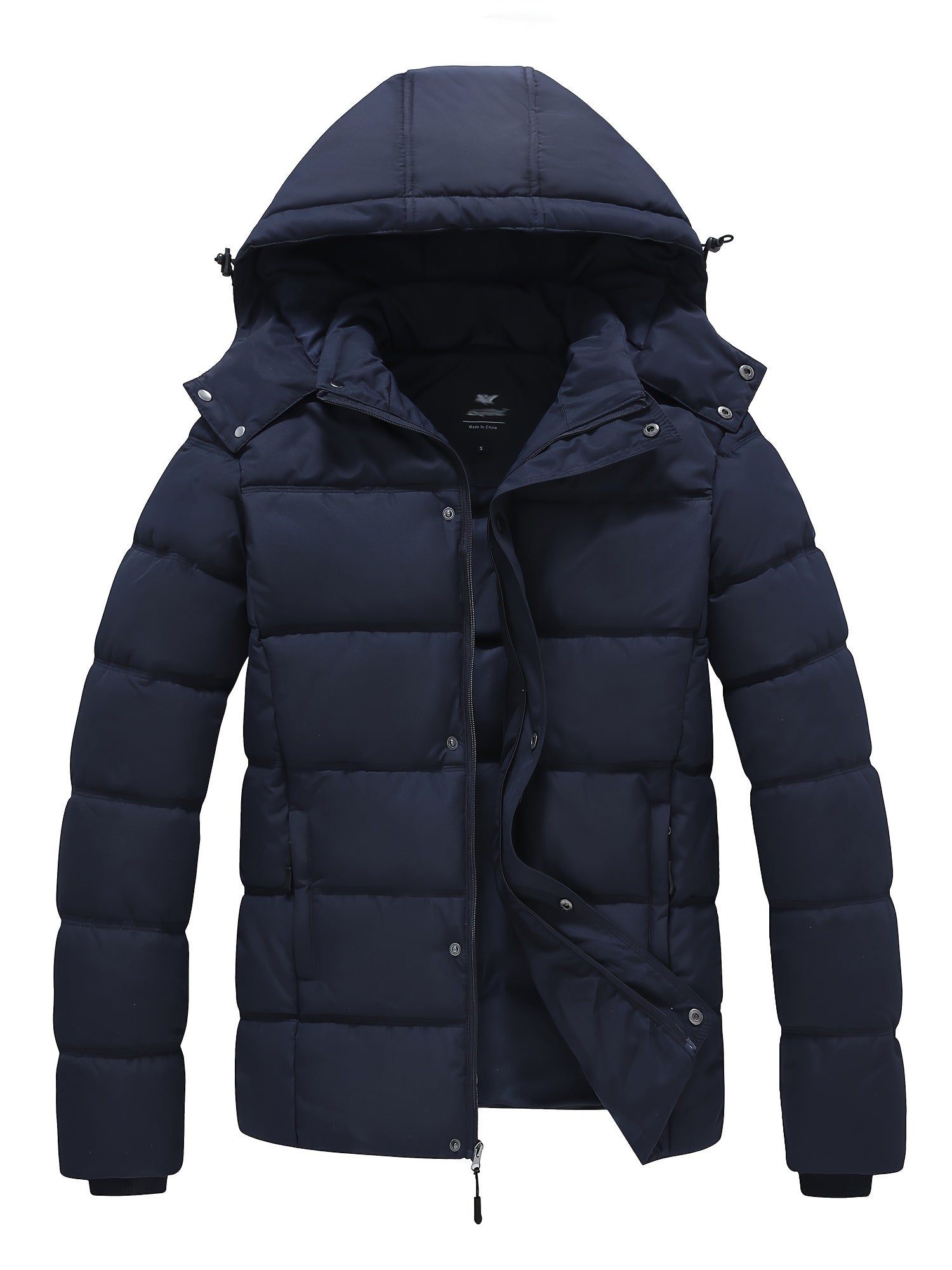 Men's padded hooded jacket