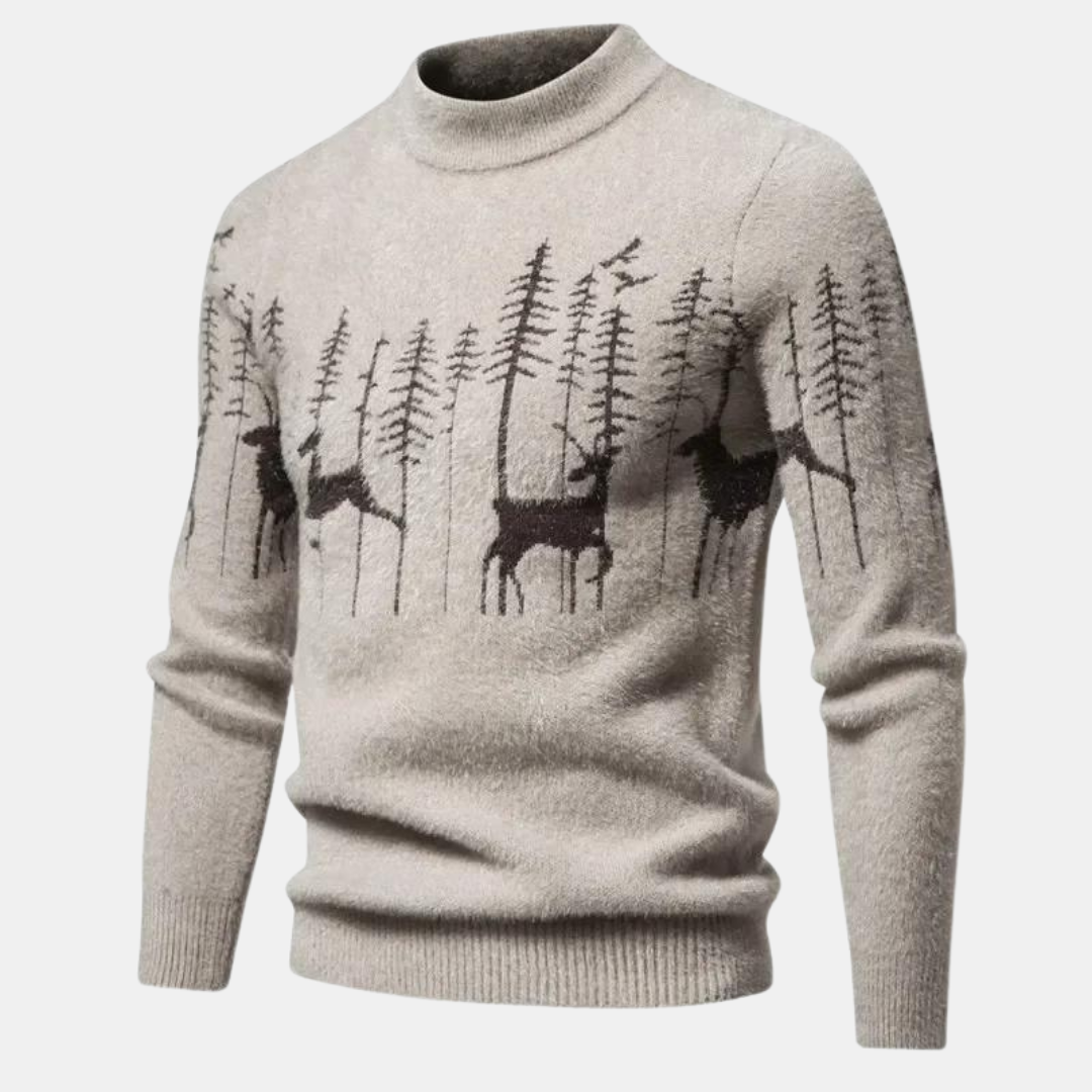 Men's sweater made of imitation mink