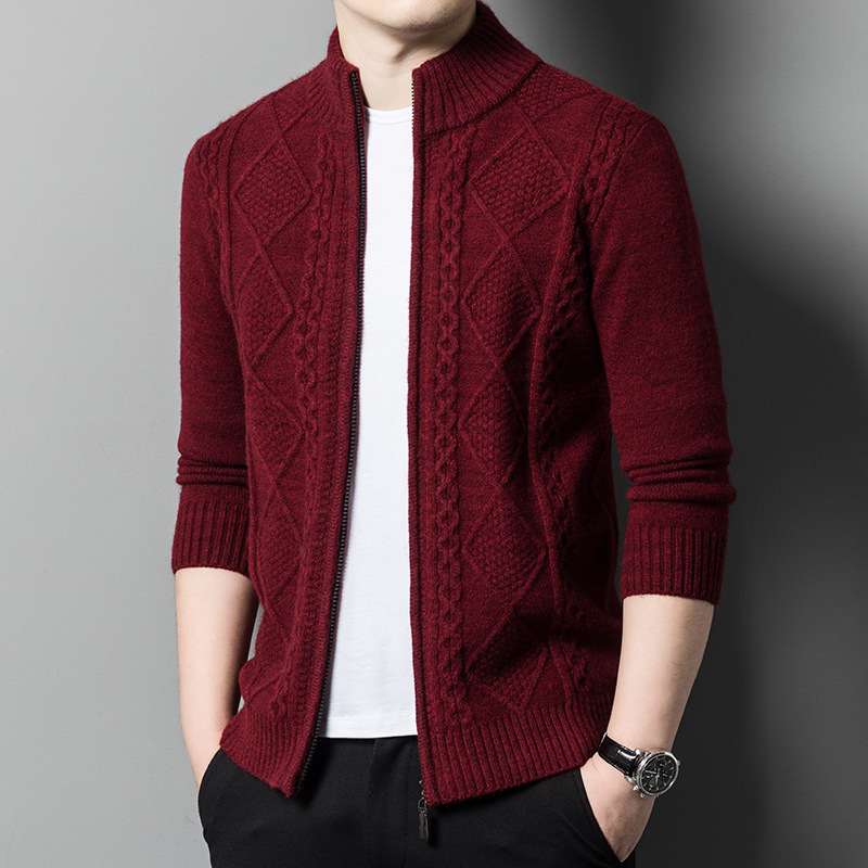 Cardigan with zipper