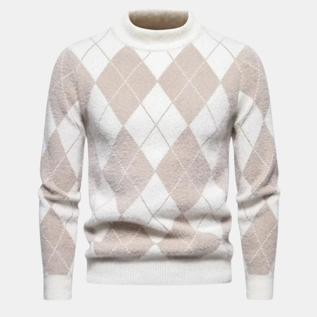 Comfortable knitted men's sweater