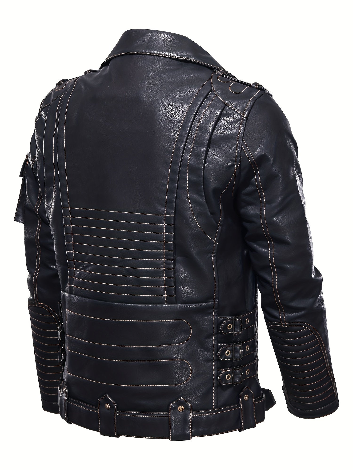 Black faux leather jacket