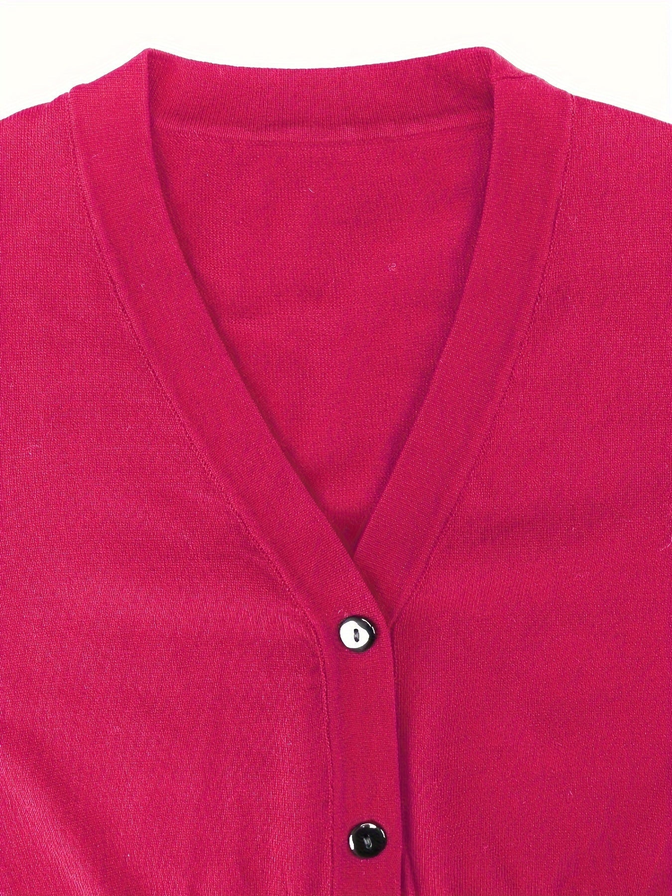 Bolero cardigan with button closure