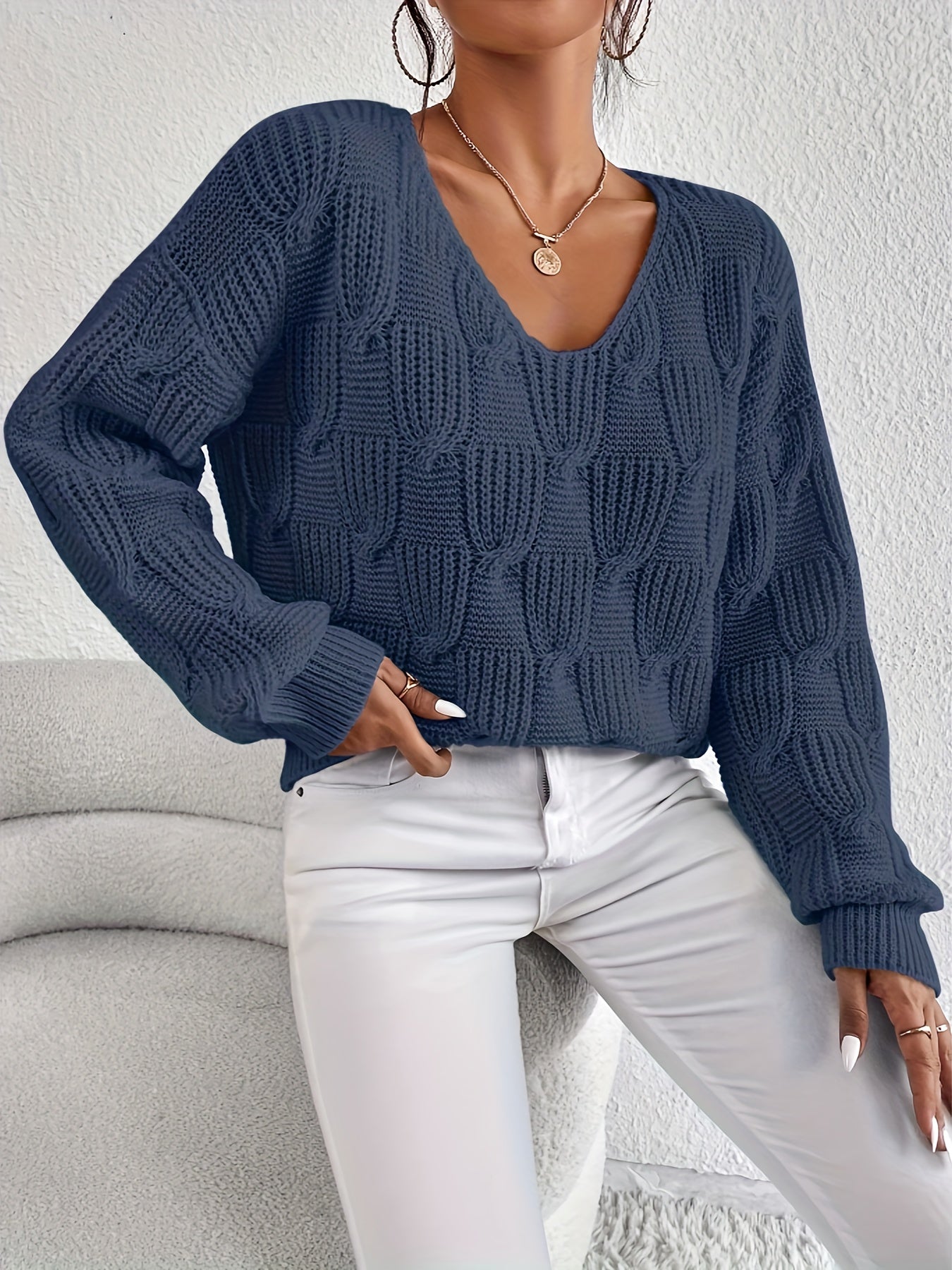 V-neck sweater