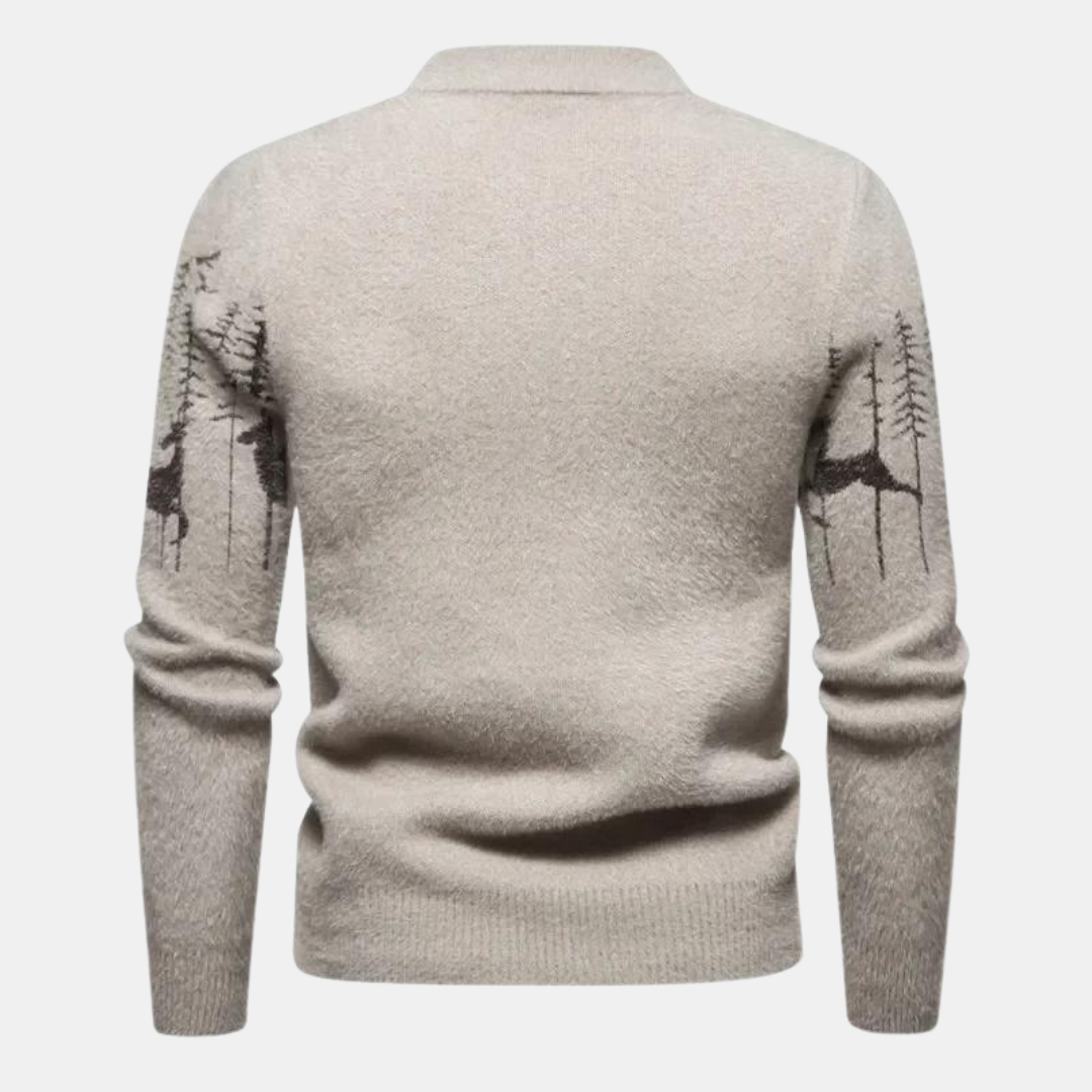 Men's sweater made of imitation mink