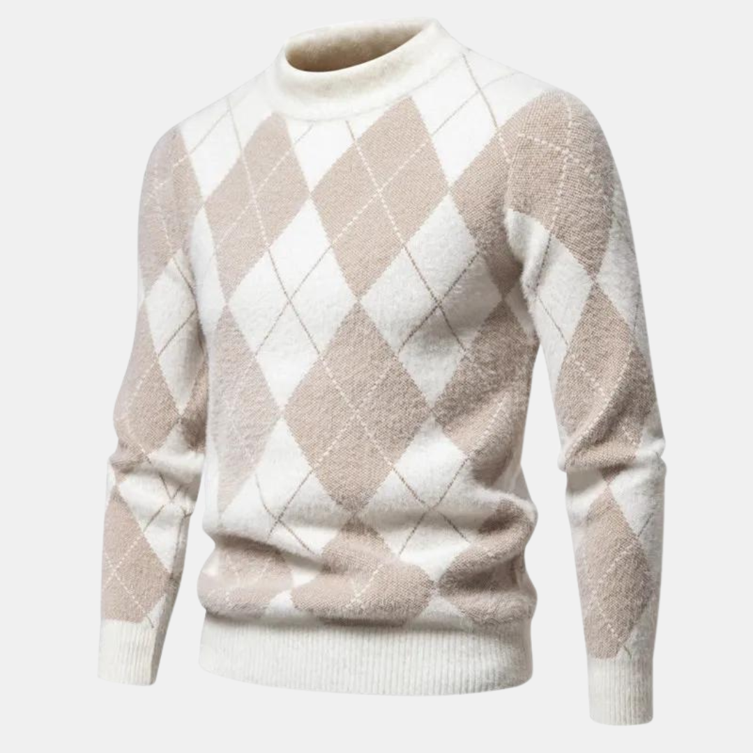 Comfortable knitted men's sweater