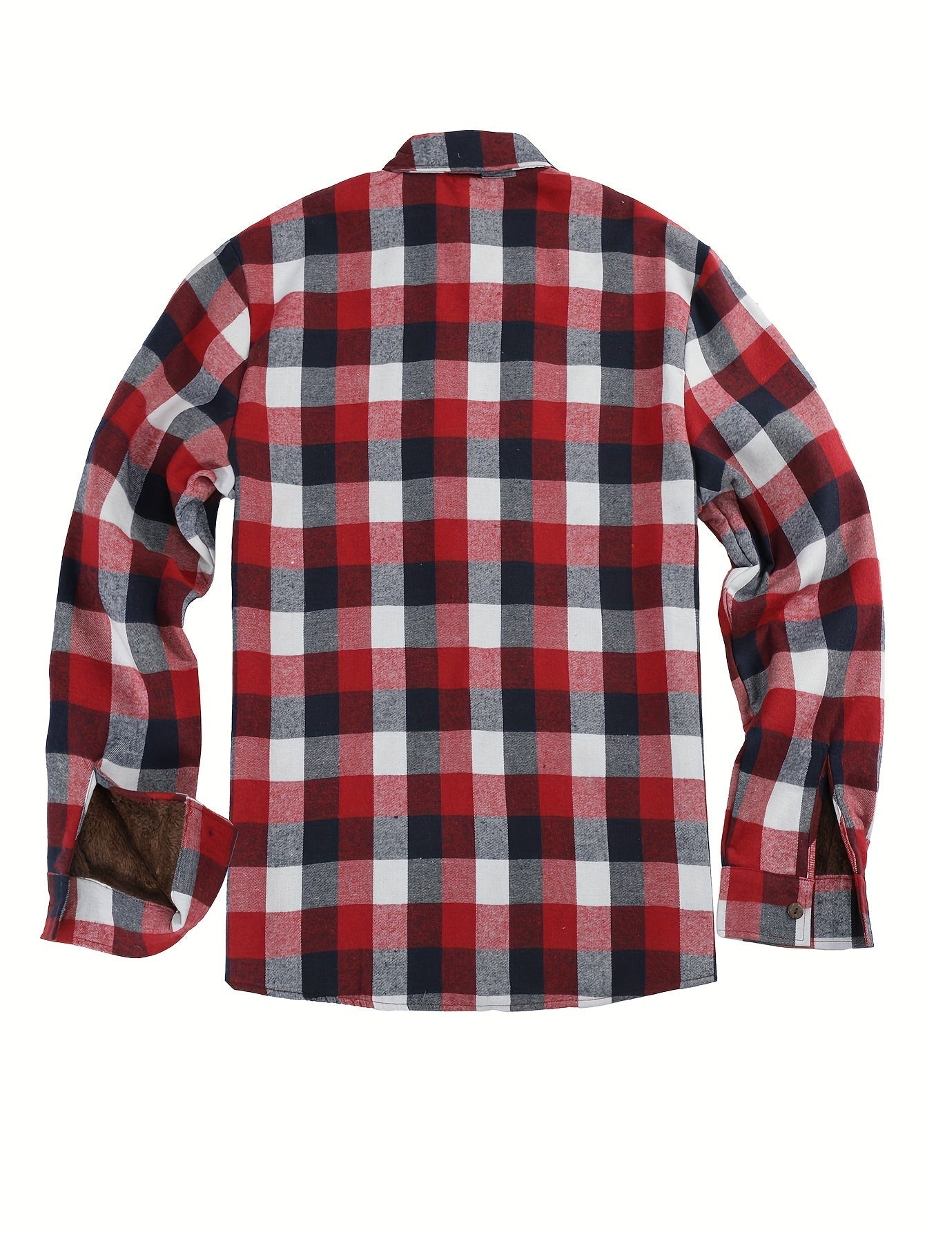 Retro fleece checked shirt