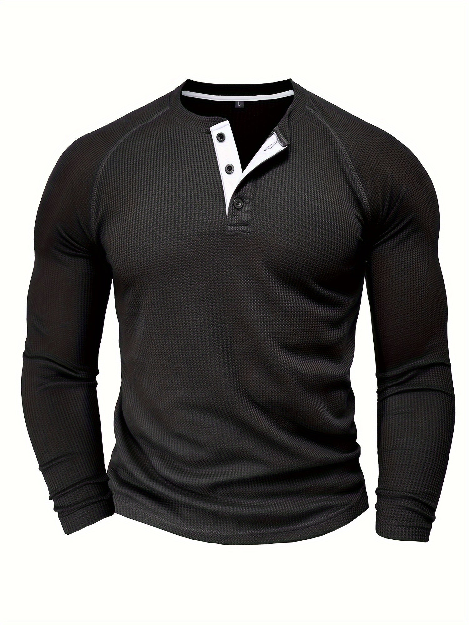 Long sleeve Henley shirt