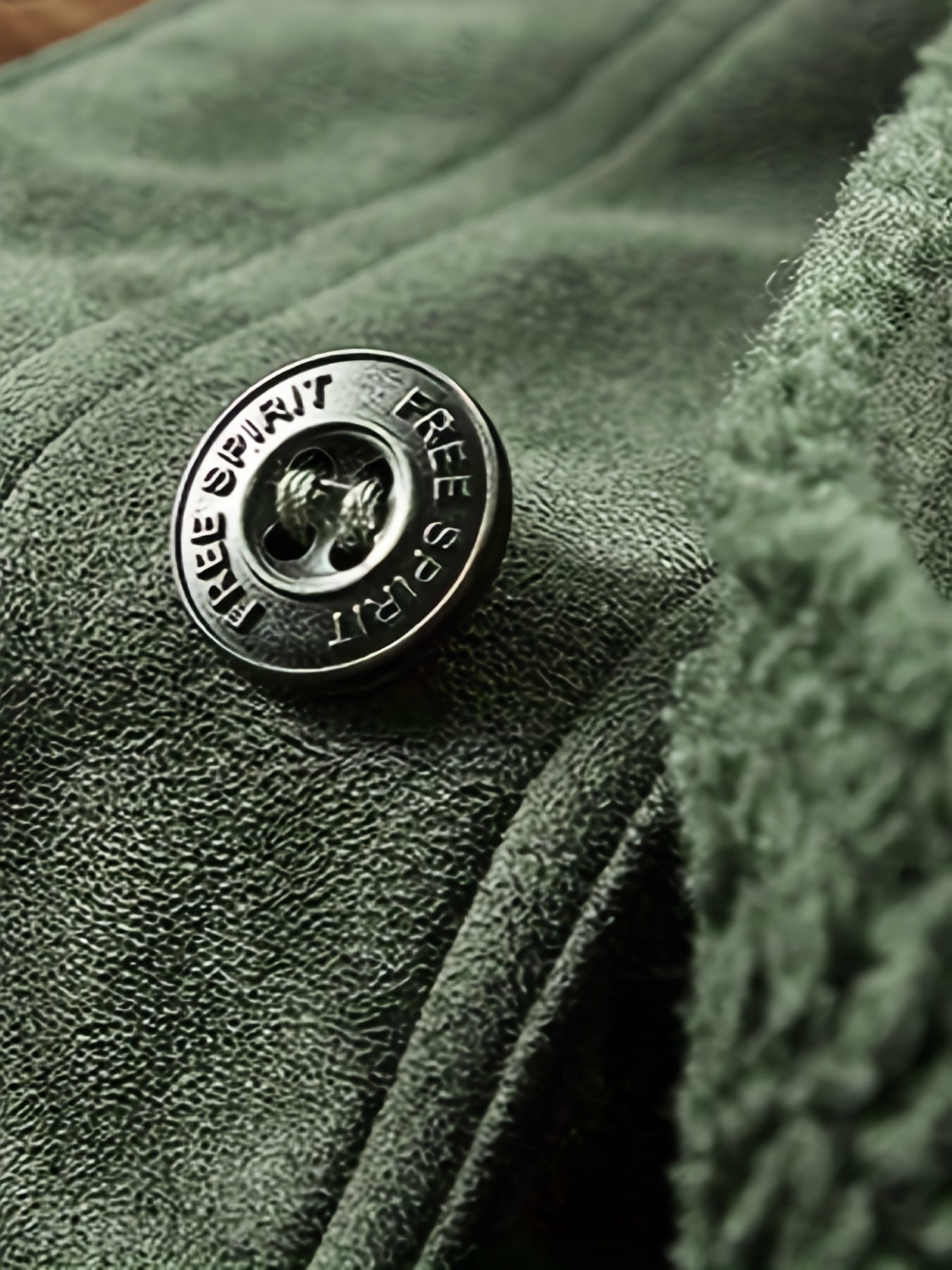 Green fleece jacket