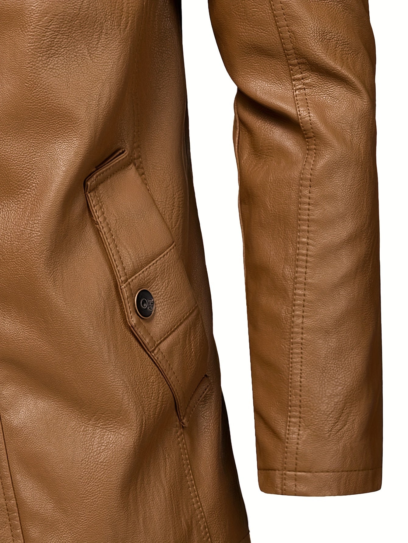 casual leather jacket for men