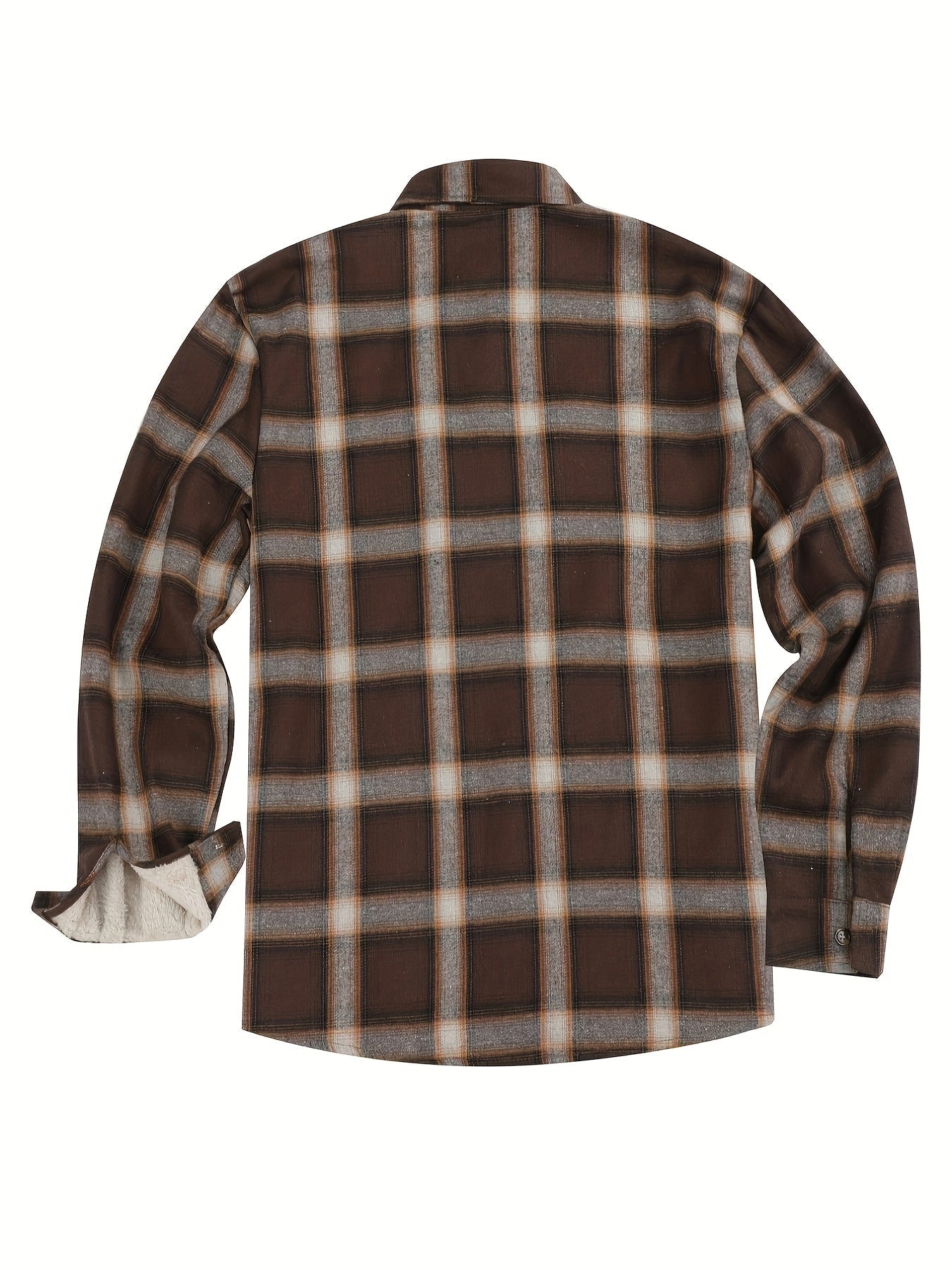 Retro fleece checked shirt