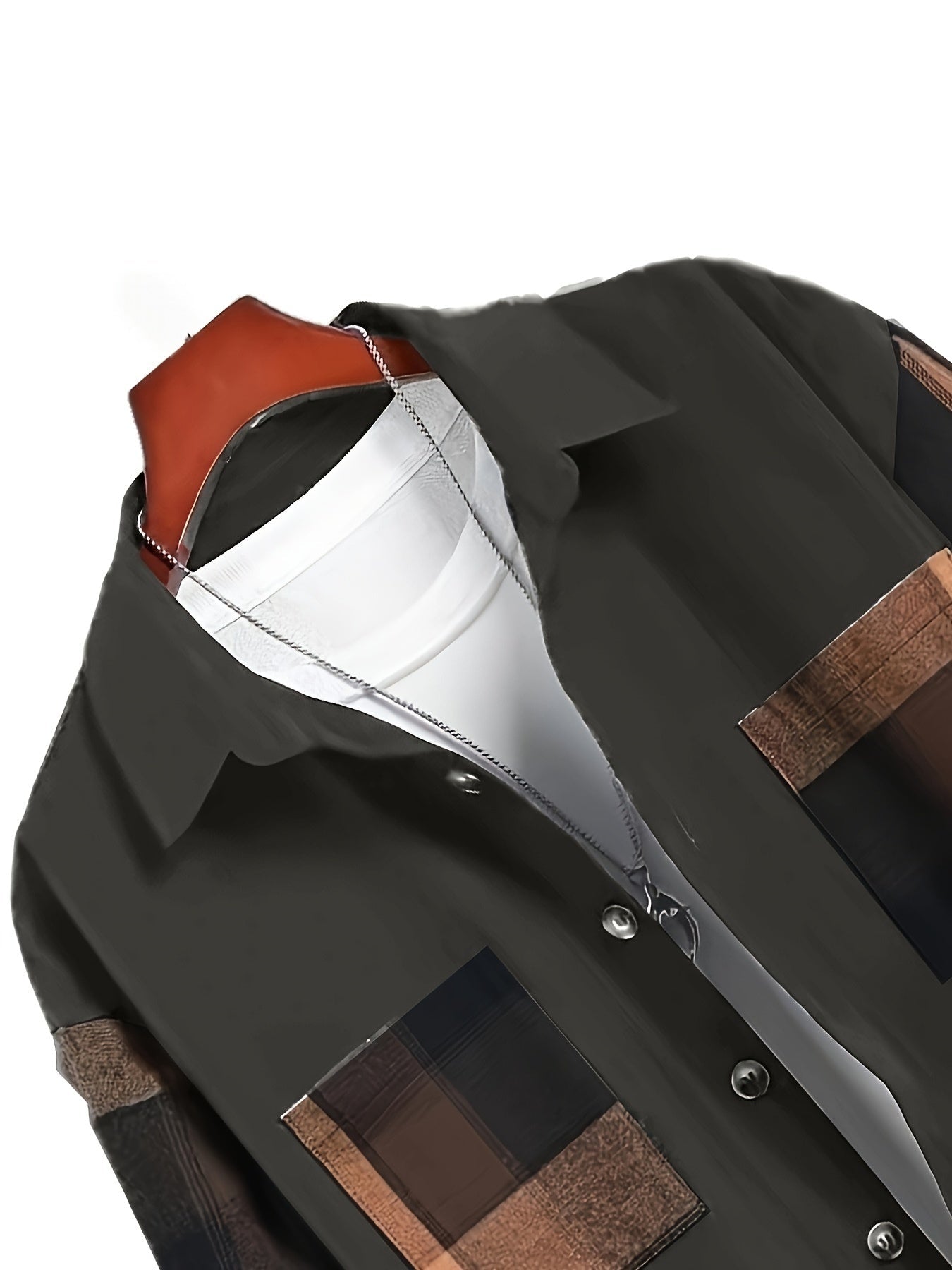 Men's turn-down collar shirt