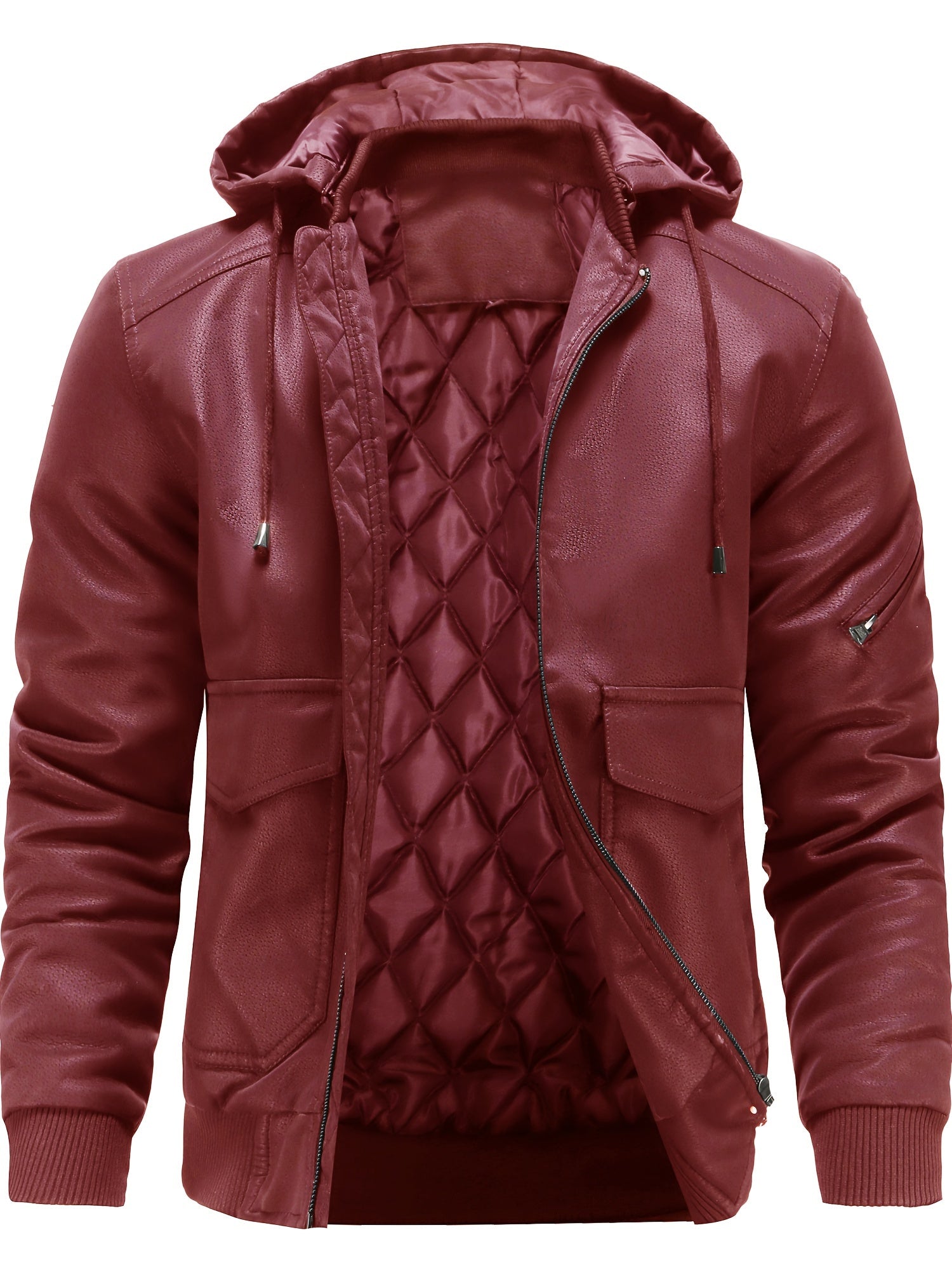 Quilted leather jacket