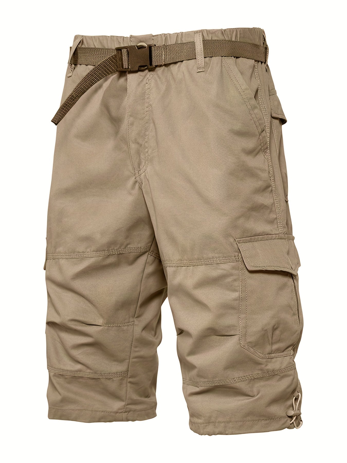 Casual cargo capri shorts for men in street style