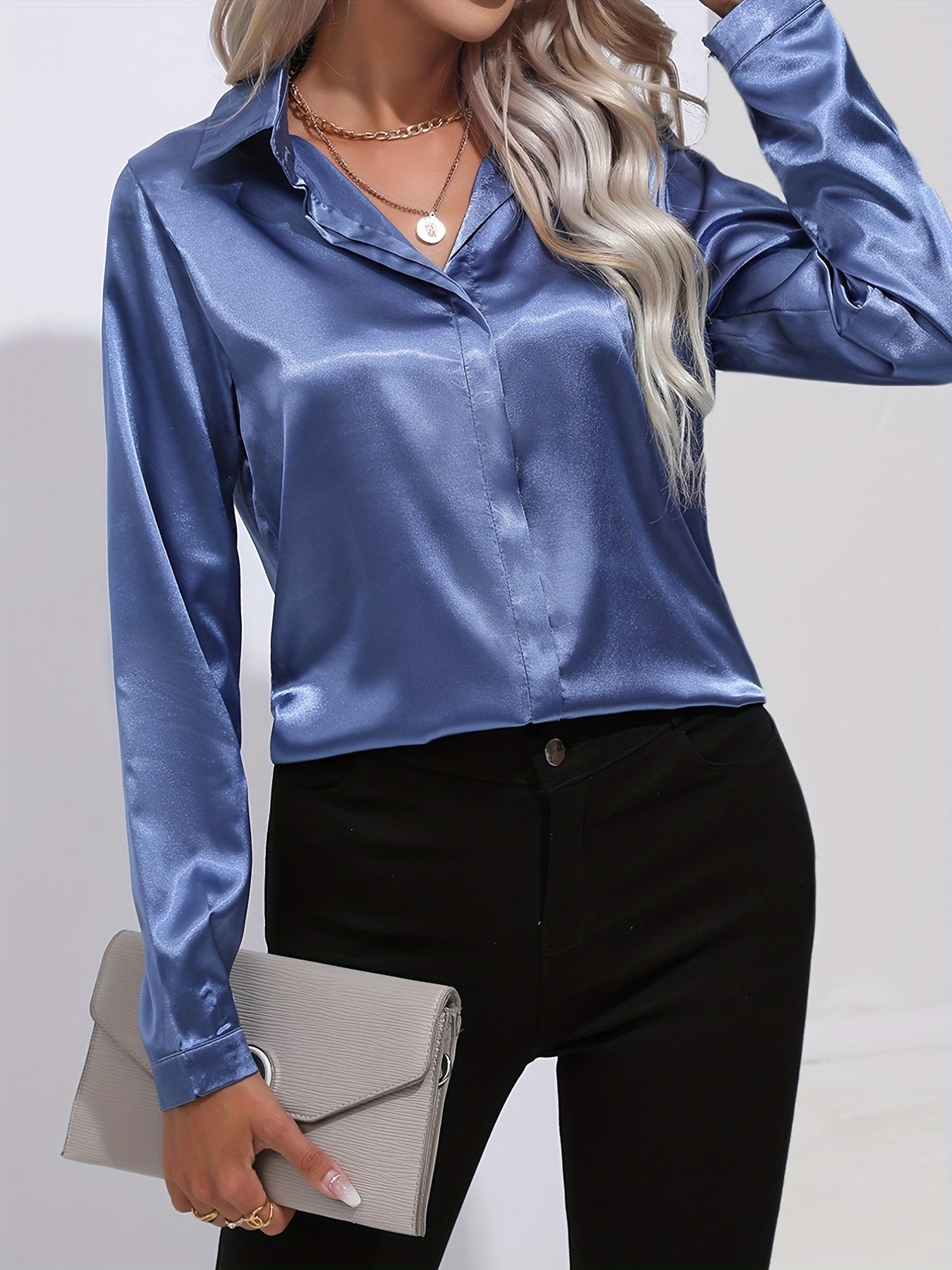 Elegant satin blouse