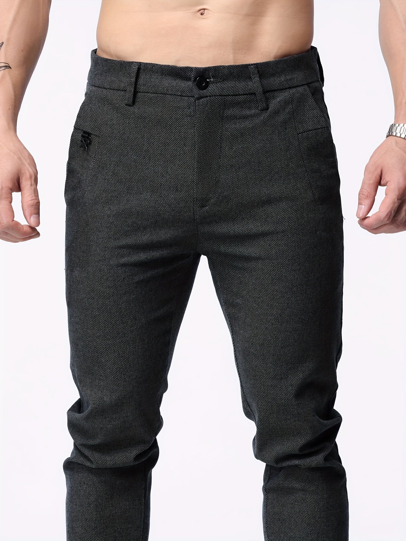 Casual straight trousers for men