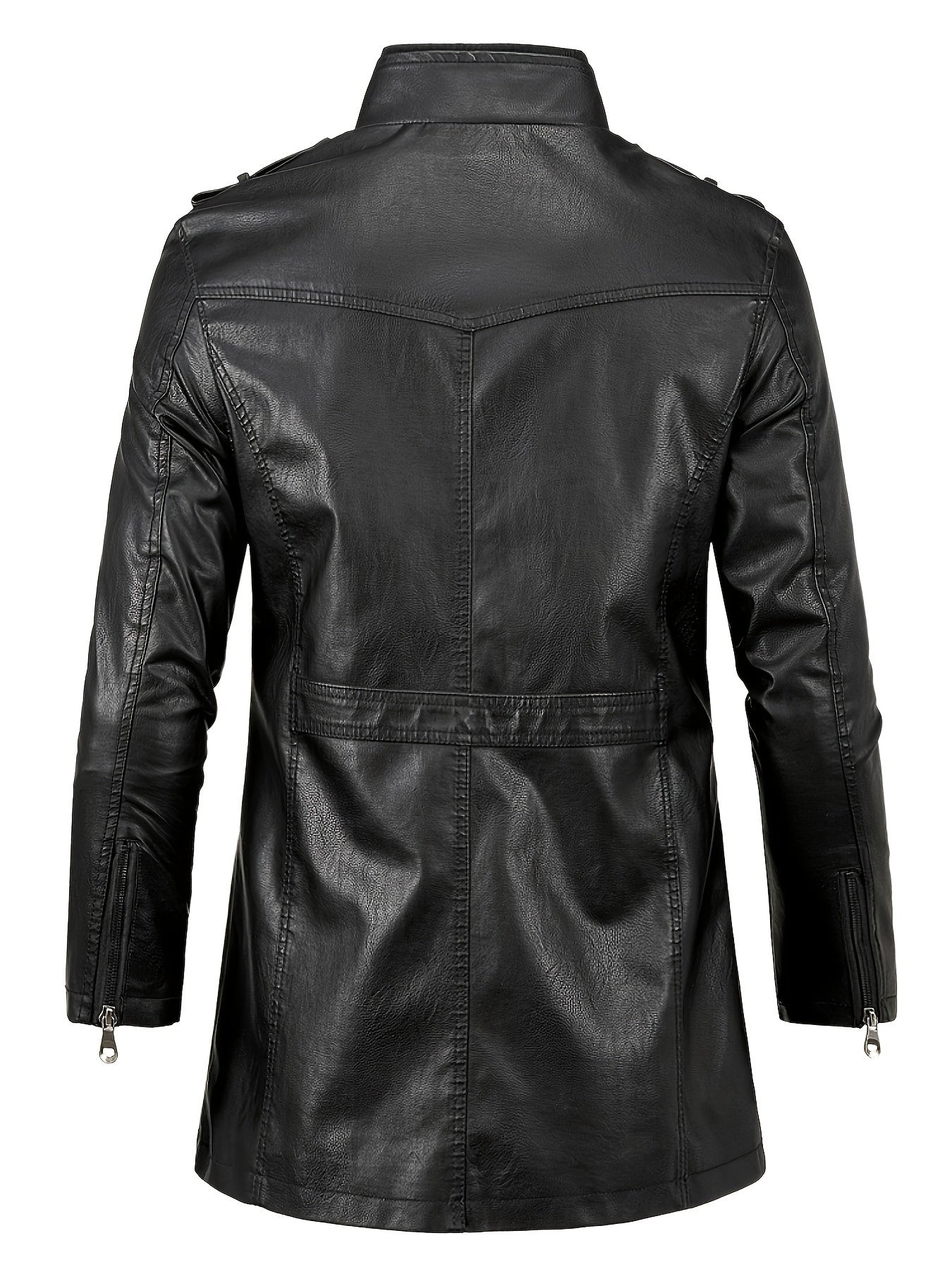 casual leather jacket for men