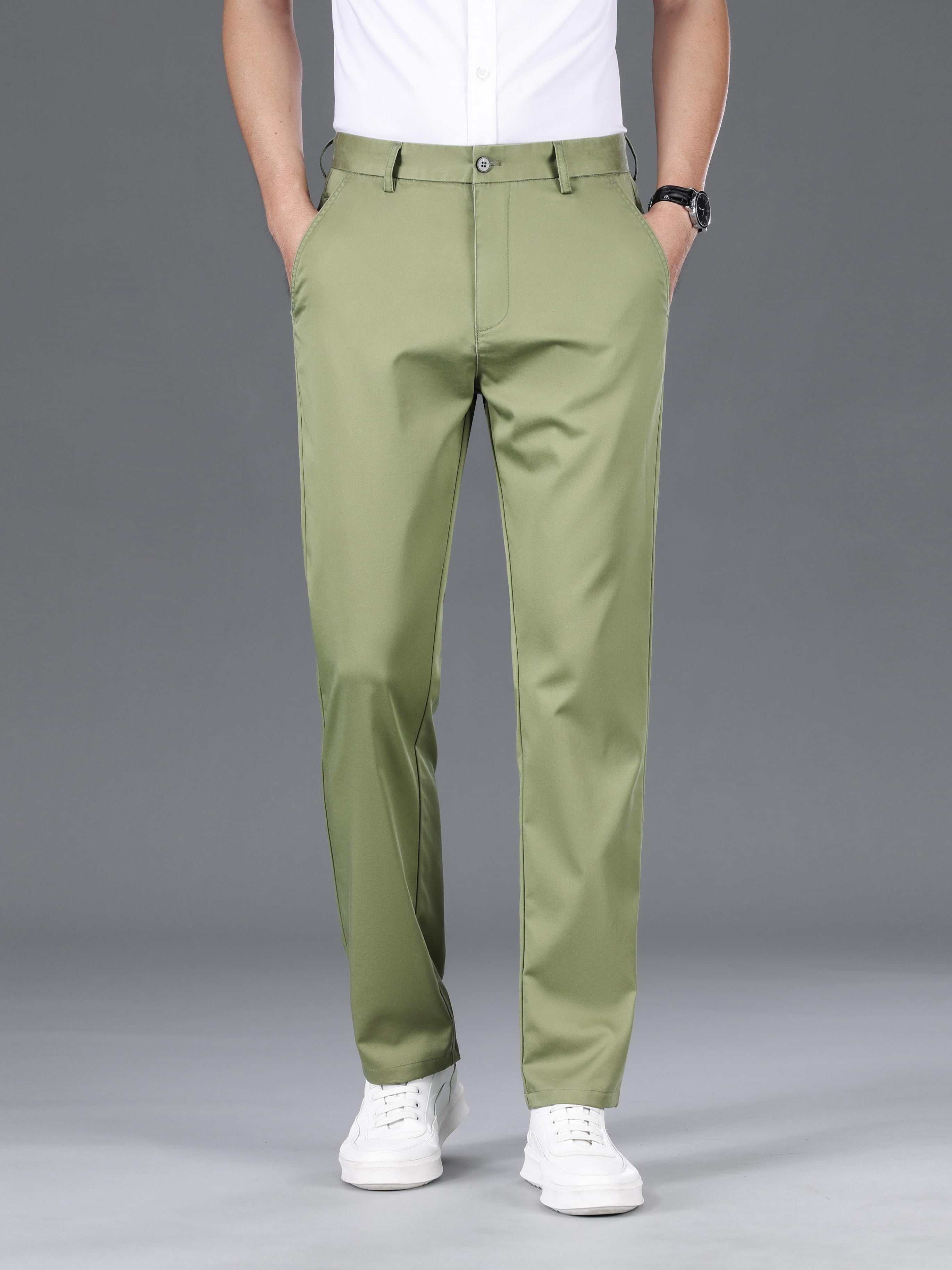 Classic, slightly stretchy trousers for men