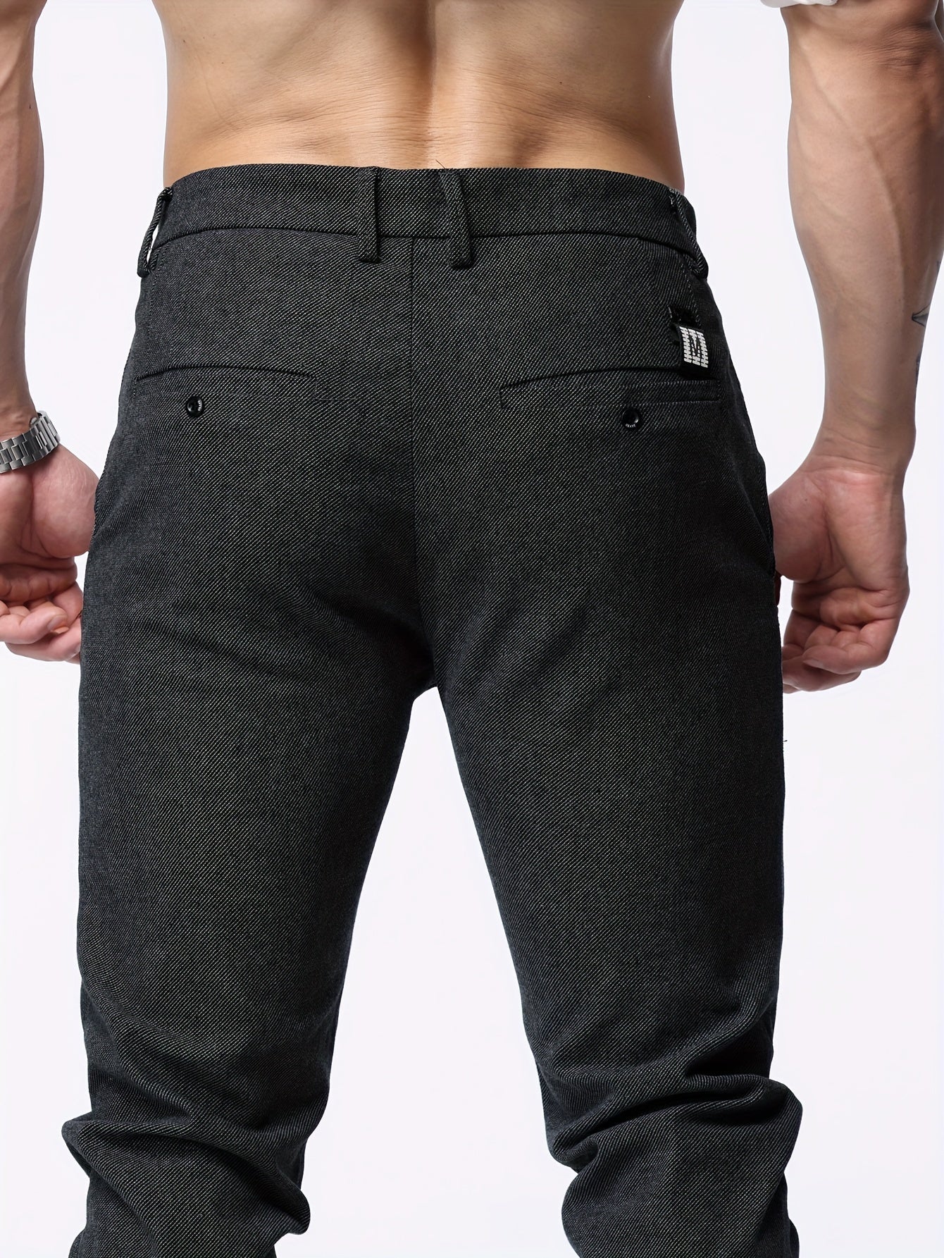 Casual straight trousers for men