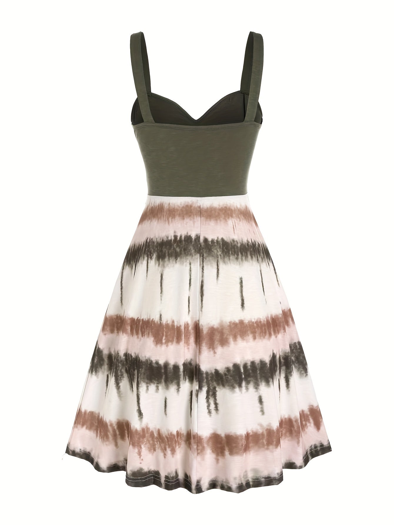 Dress with tie dye print