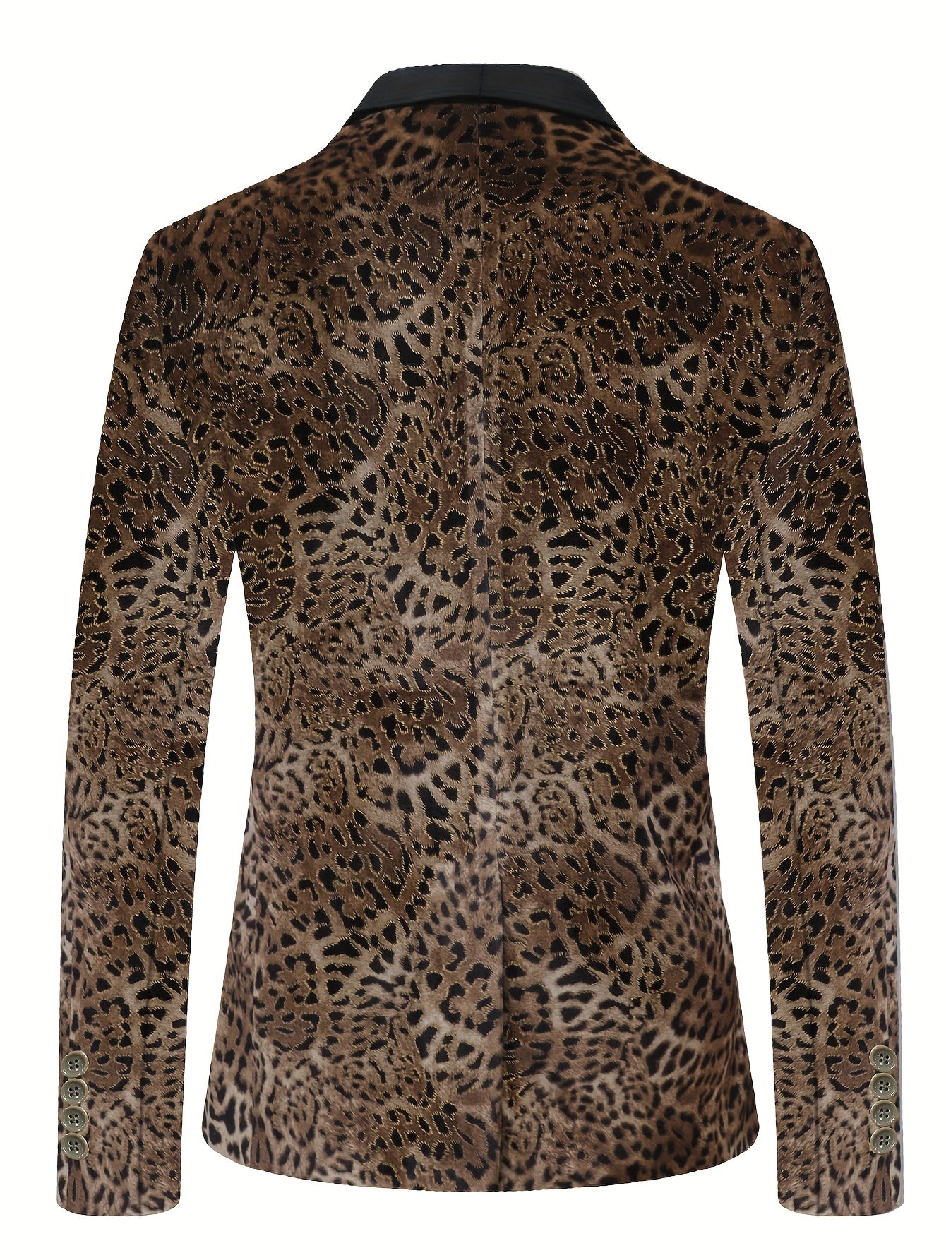 Leopard print blazer