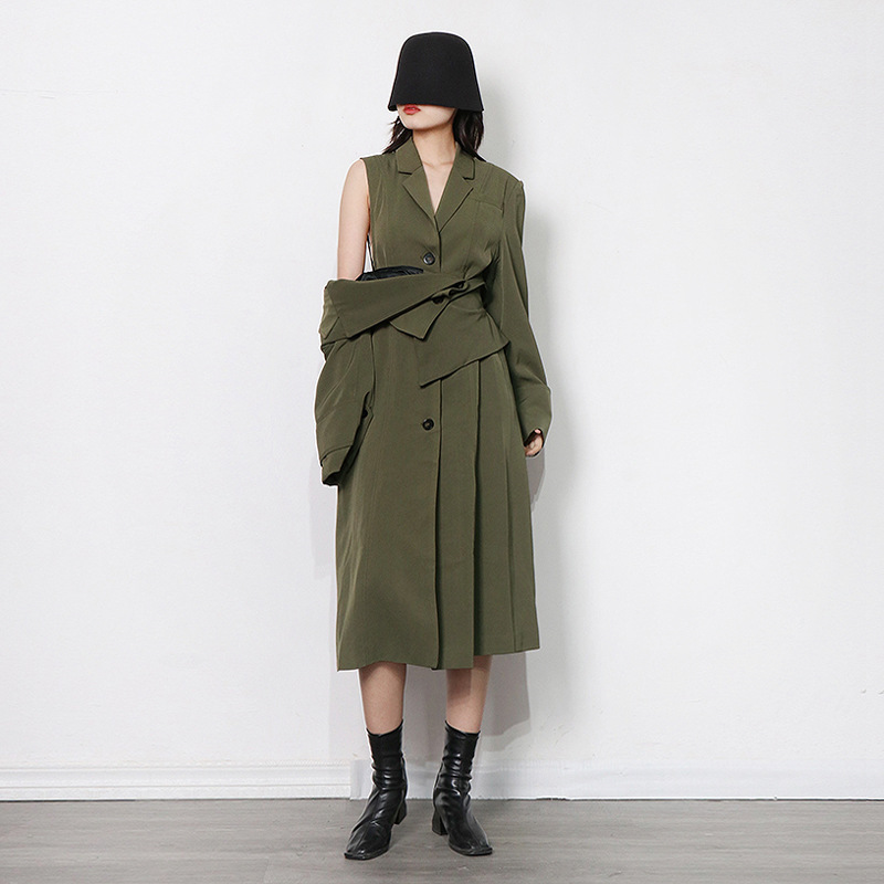 Dark green long coat