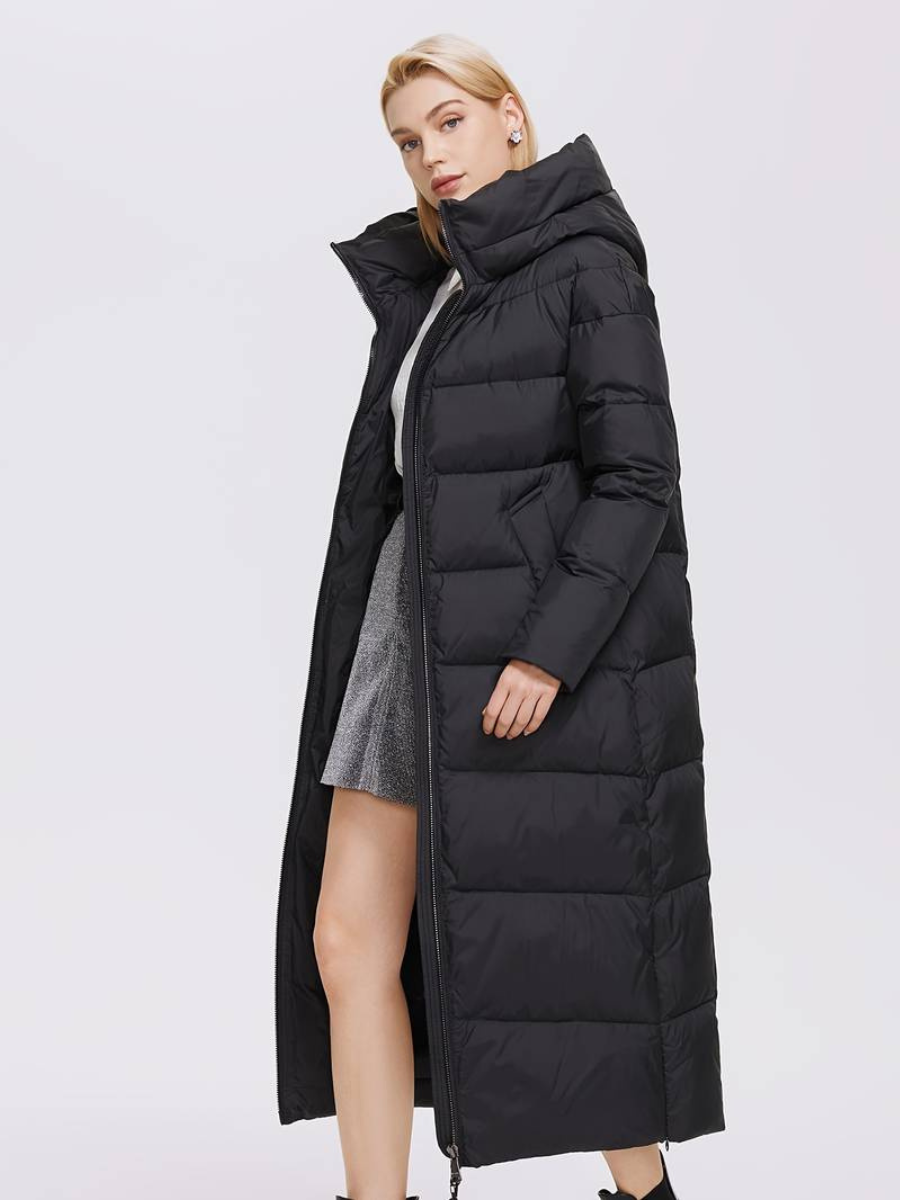 long jacket with zipper