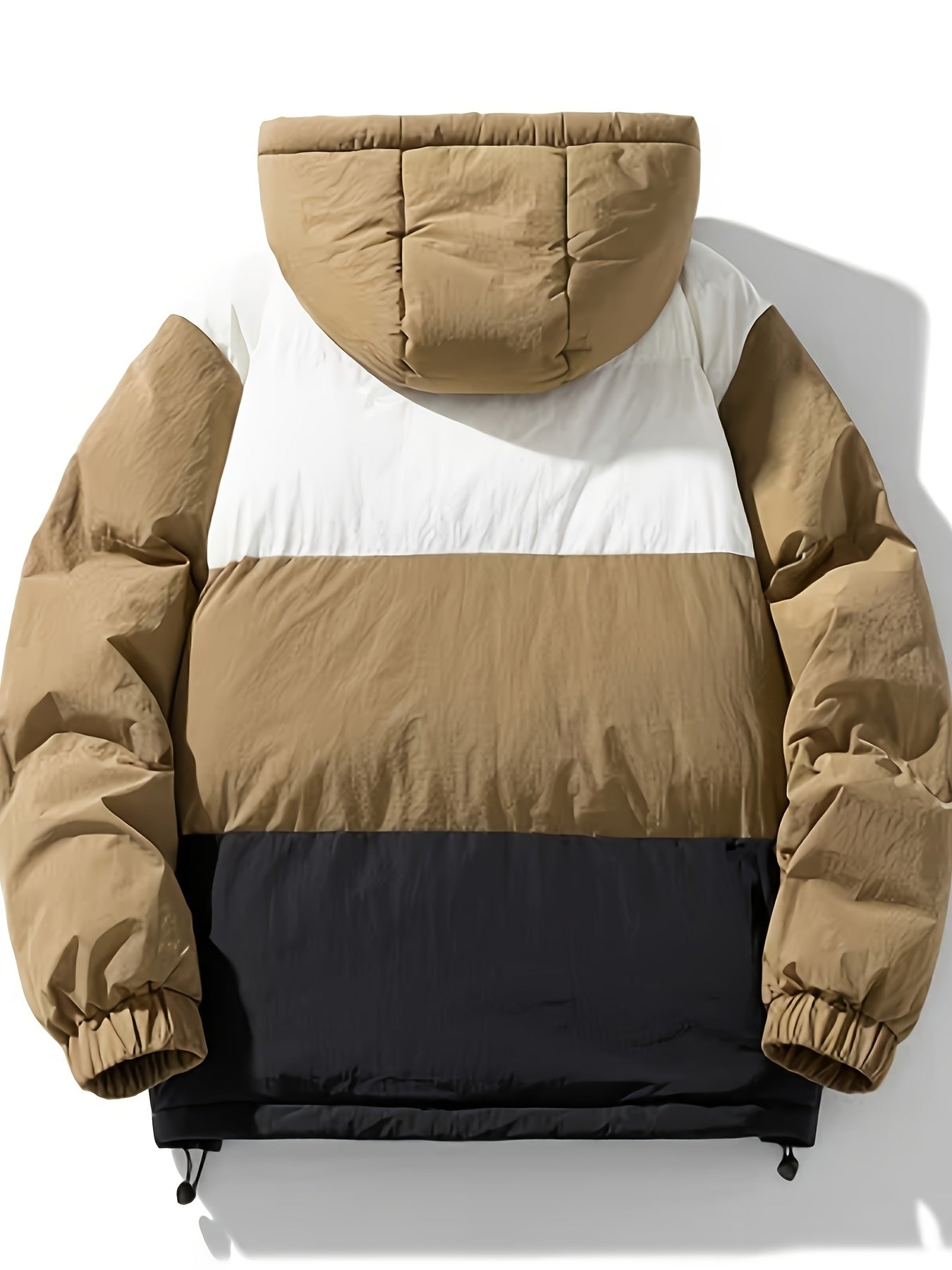 Breathable hooded puffer jacket for men