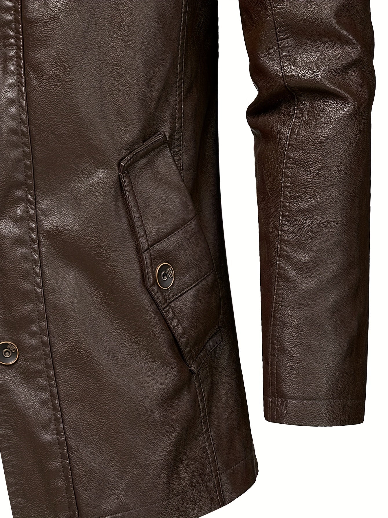 casual leather jacket for men