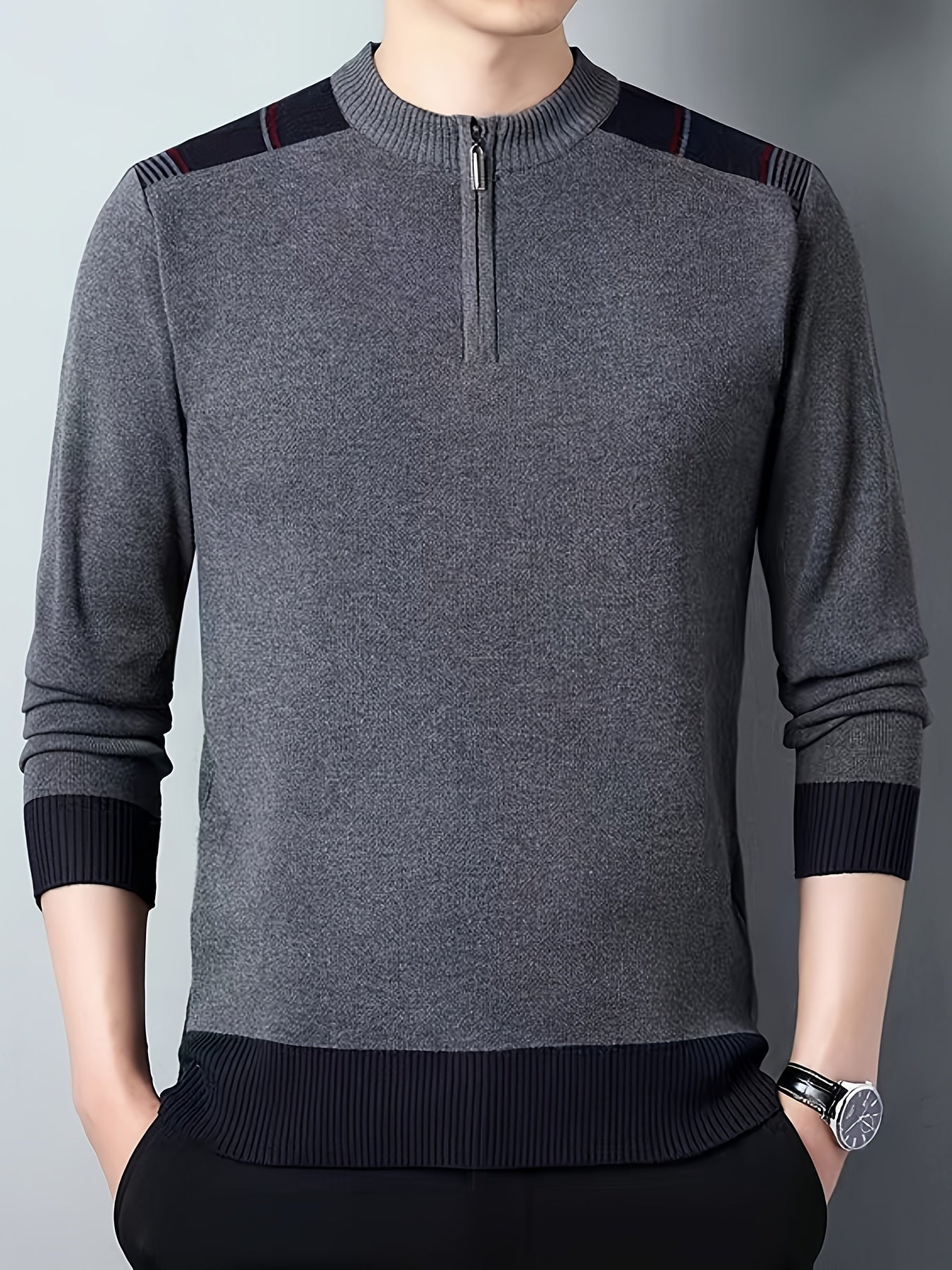 Loose-knit sweater for men