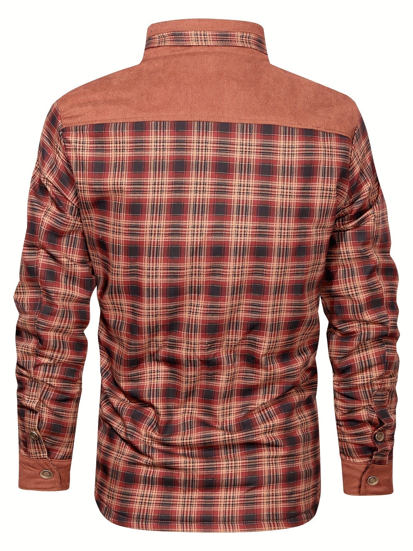 Warm fleece shirt with retro lining