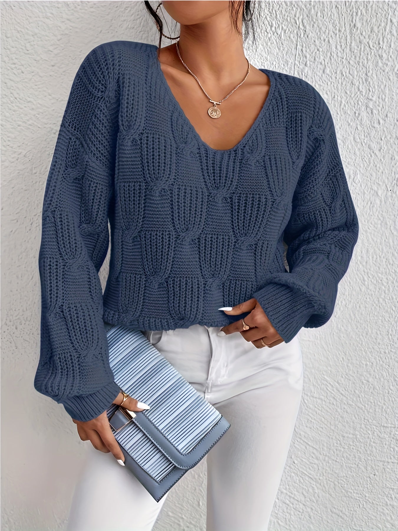 V-neck sweater