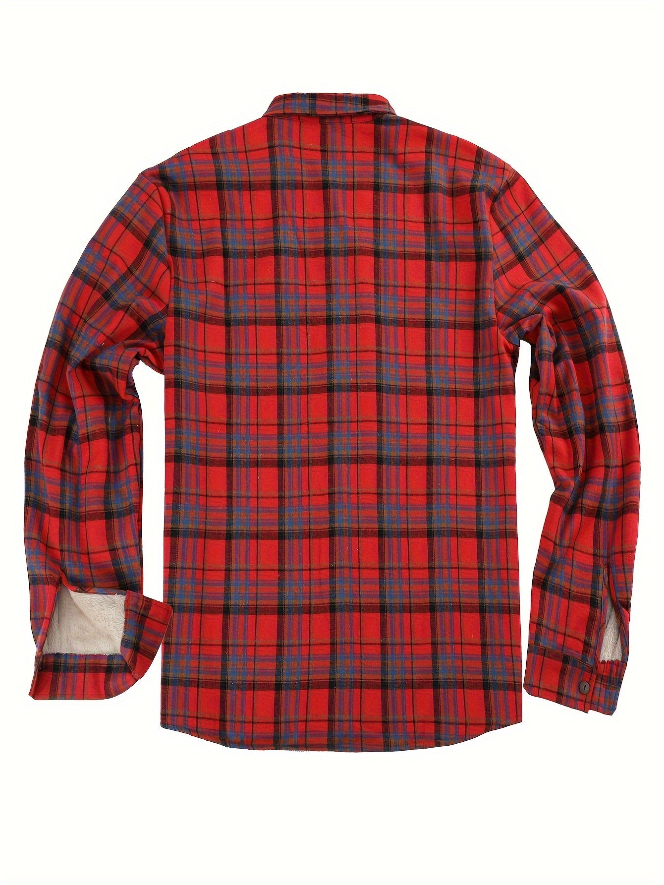 Retro fleece checked shirt