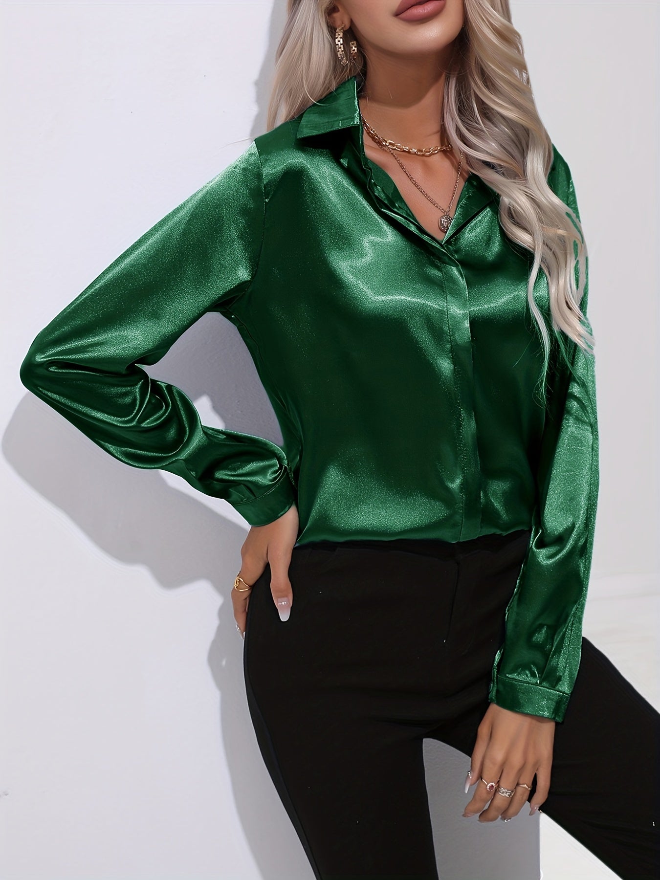 Elegant satin blouse