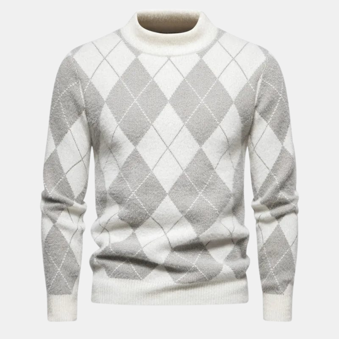 Comfortable knitted men's sweater