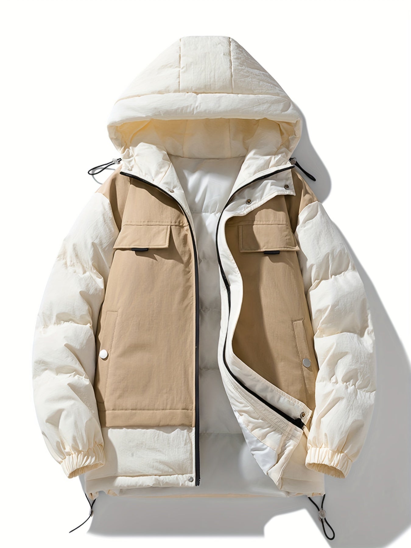 Padded jacket with loose fit