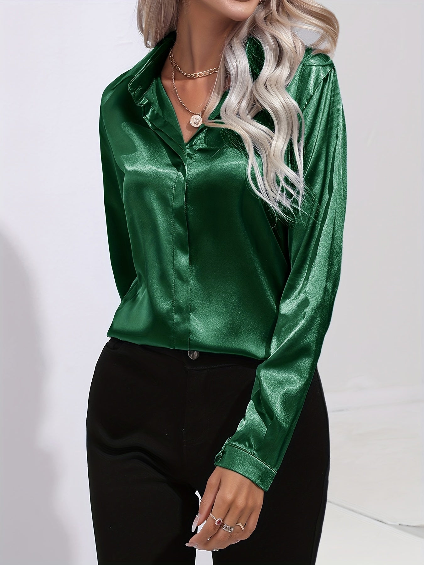 Elegant satin blouse