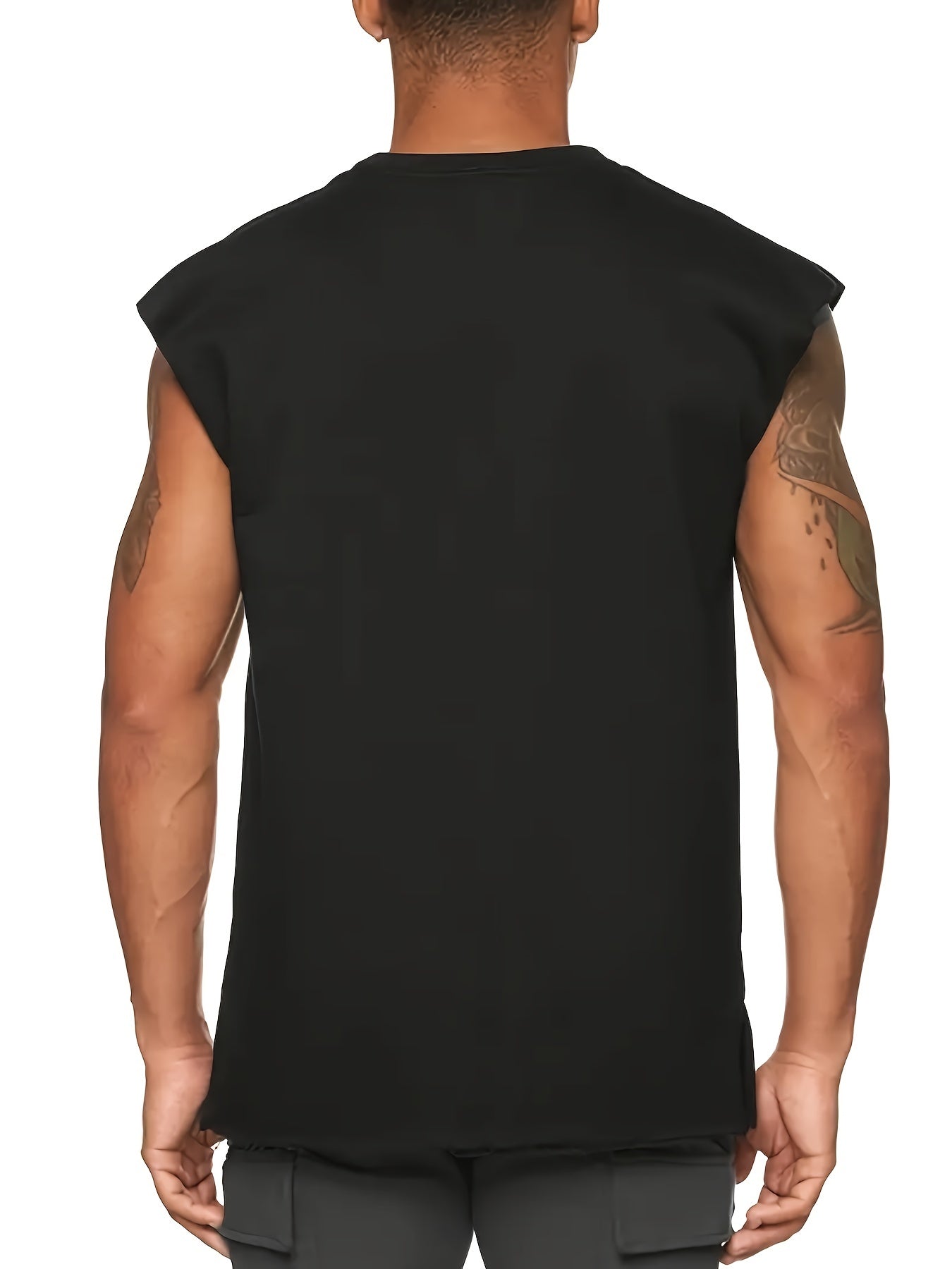 Sleeveless tank top for men's undershirt