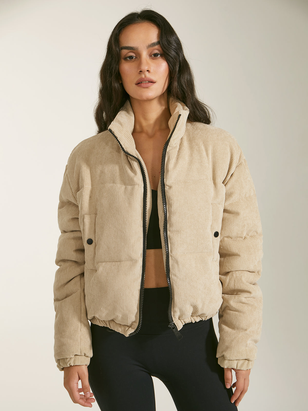 Beige jacket for women