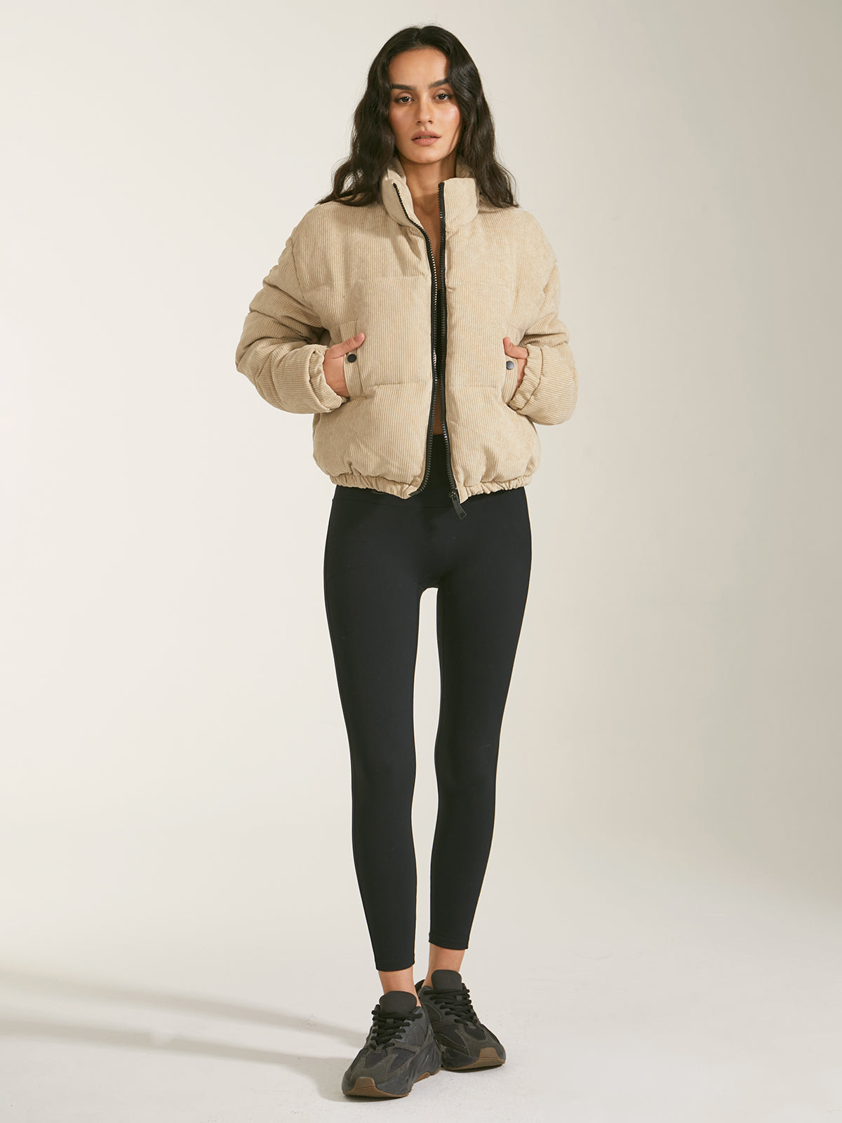 Beige jacket for women