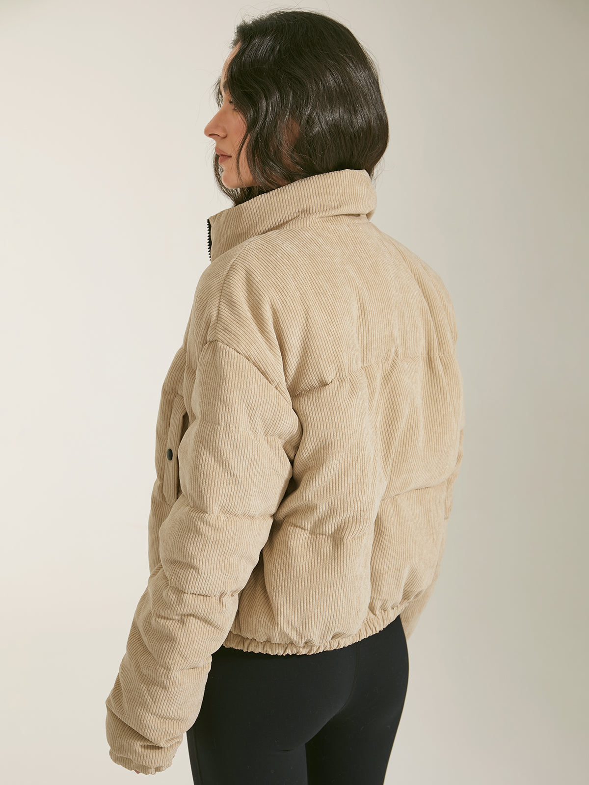 Beige jacket for women