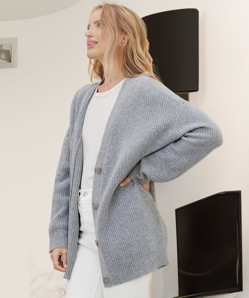 Cashmere cocoon vest