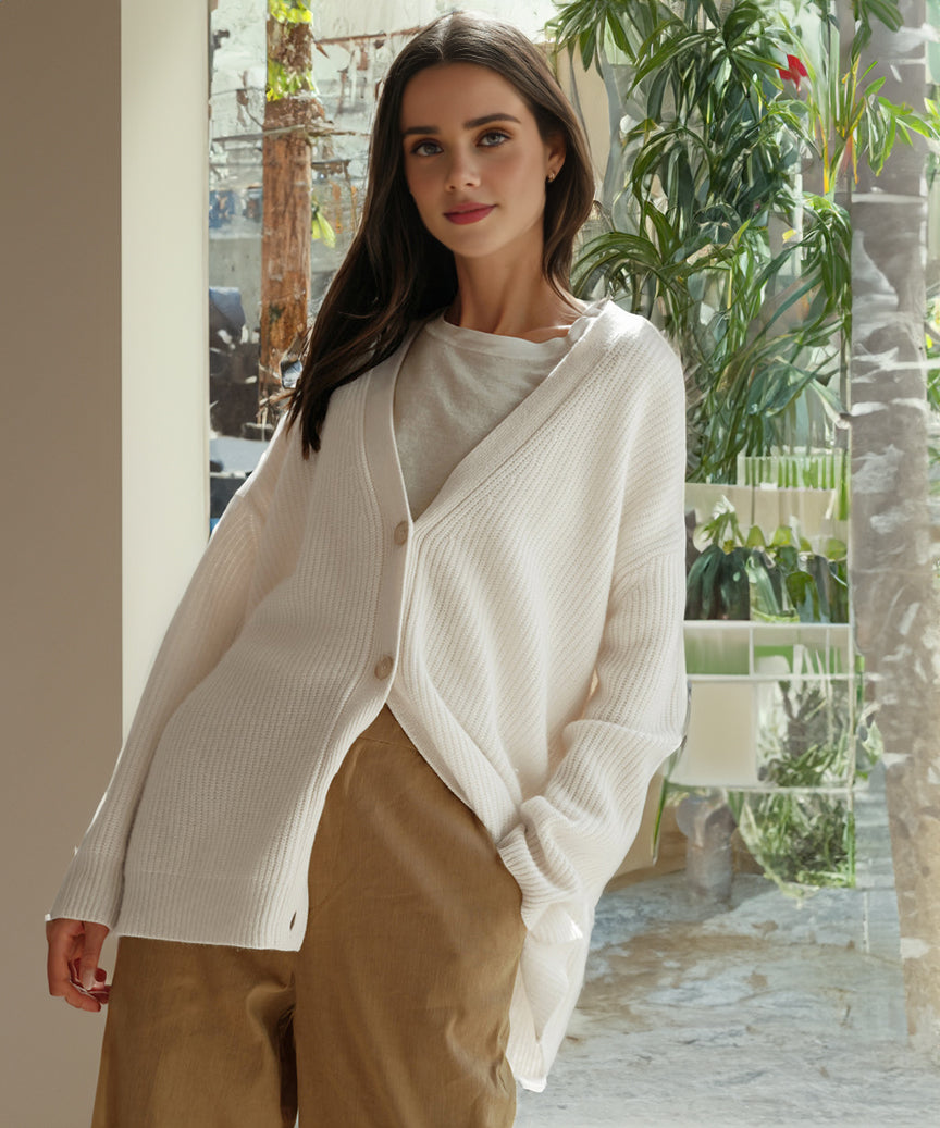 Cashmere cocoon vest